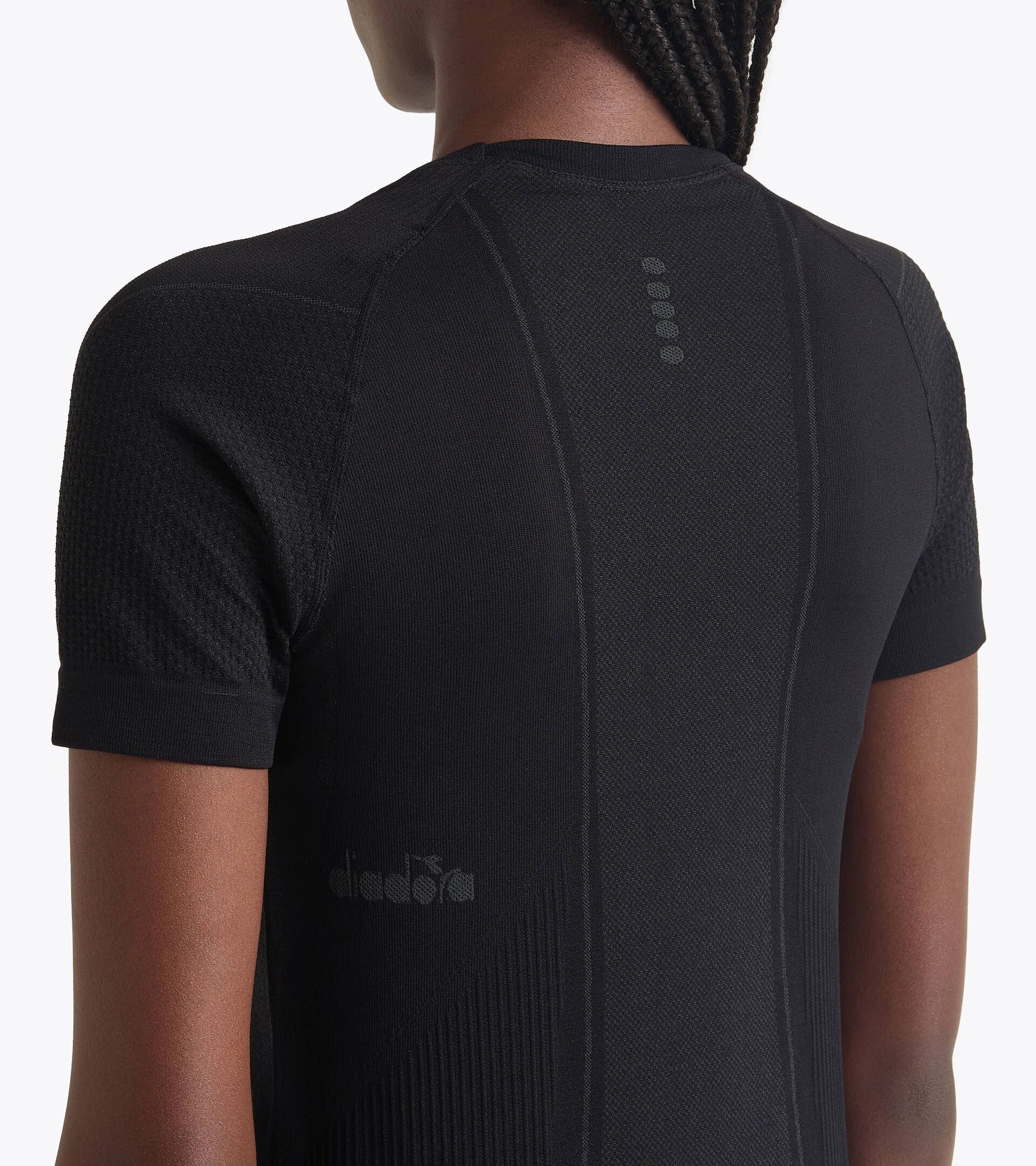 Camiseta t&eacute;cnica Made In Italy&sect;Running&sect;Mujer STRATOZERO SS T-SHIRT W NEGRO - Diadora
