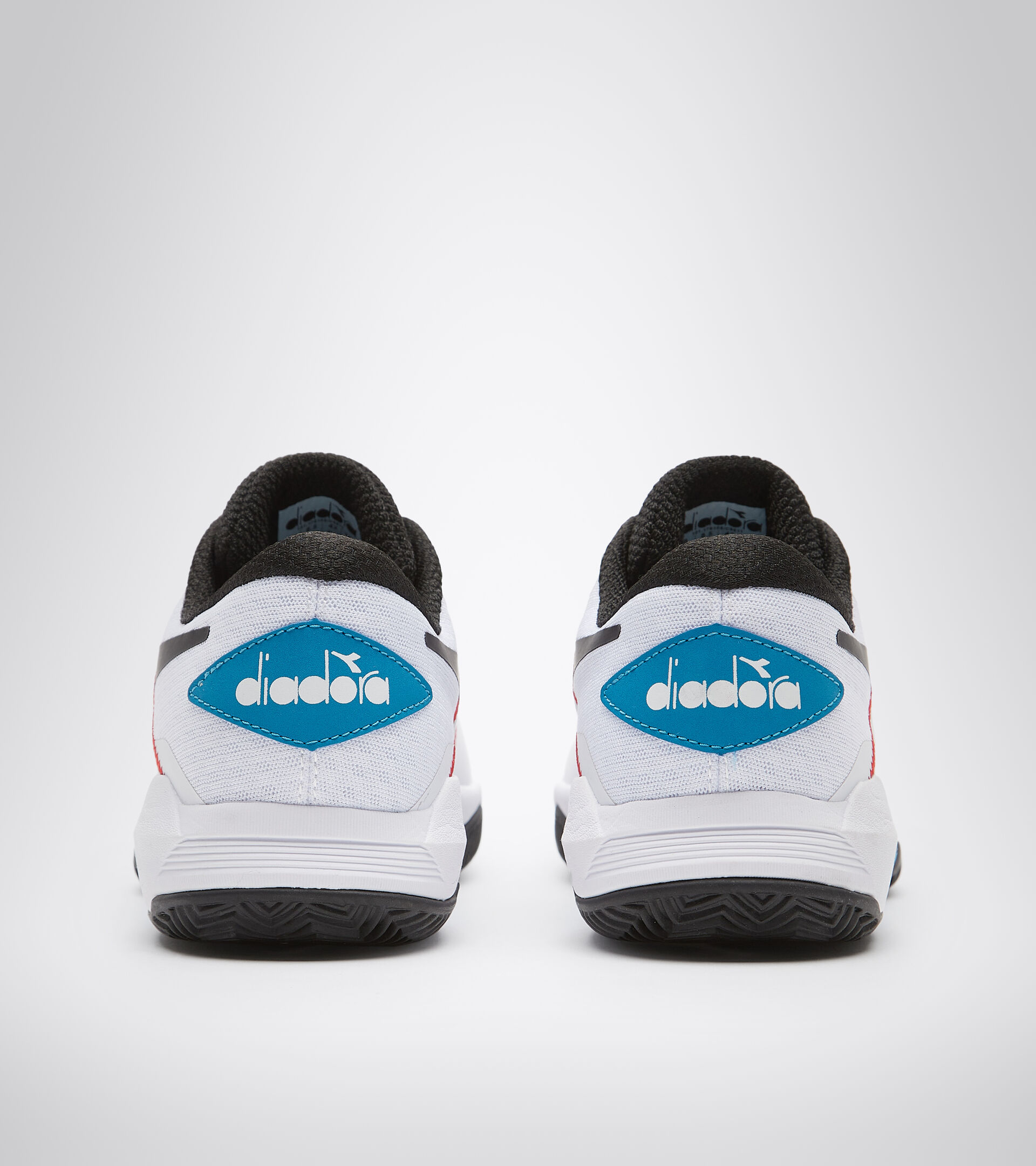 Tennis shoes for clay courts - Men TROFEO CLAY WHITE/BLACK/BLUE JEWEL - Diadora