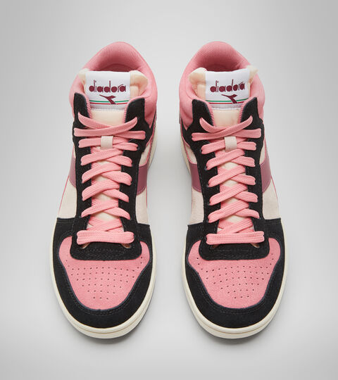 MAGIC BASKET DEMI SUEDE WN, PEONIA PLATA/NEGRO/ROSA TE Zapatillas deportivas - Mujer MAGIC BASKET DEMI SUEDE WN PEONIA PLATA/NEGRO/ROSA TE - Diadora