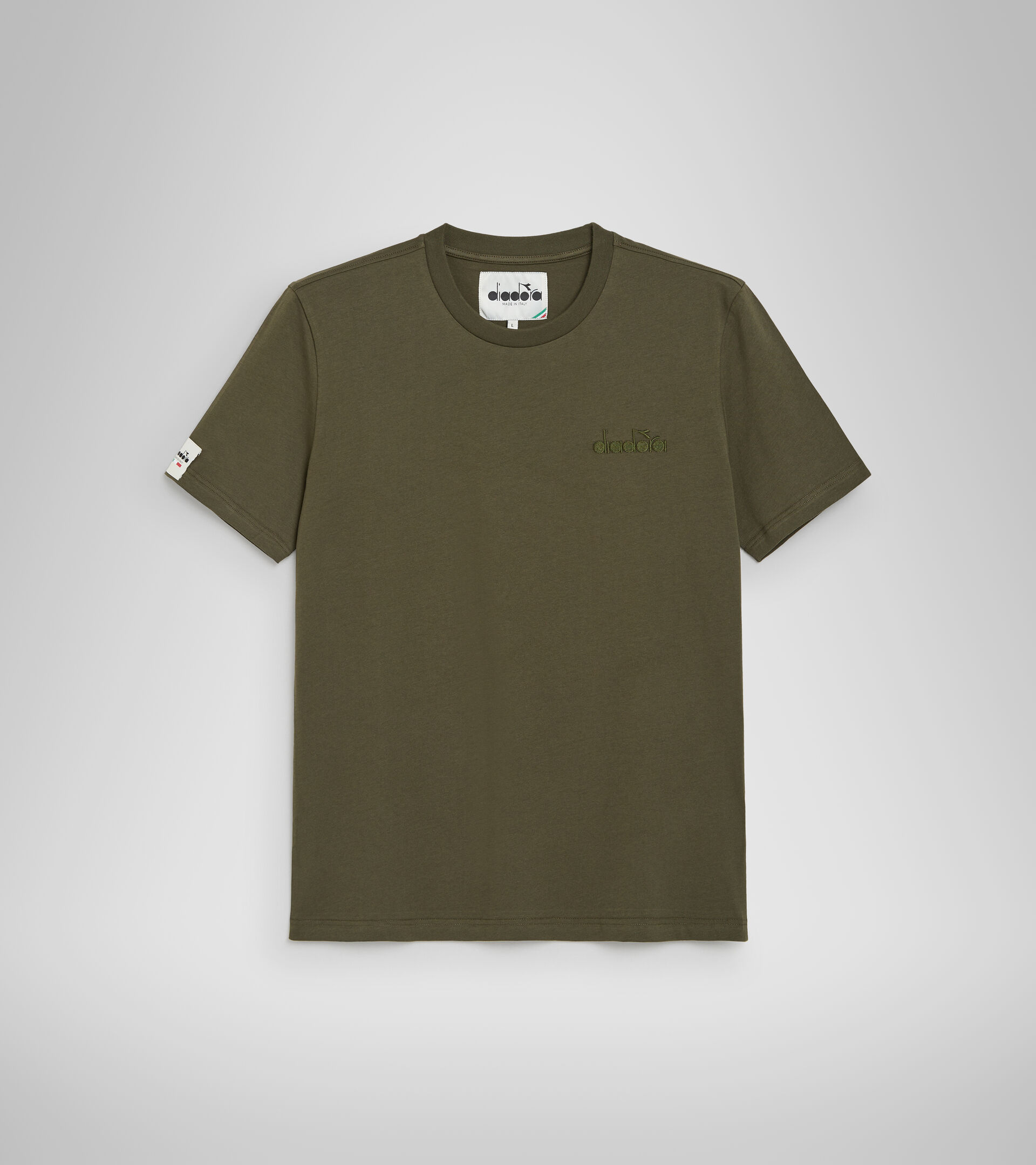 Cotton T-shirt - Made in Italy - Men T-SHIRT SS MII GREEN MILITARY - Diadora