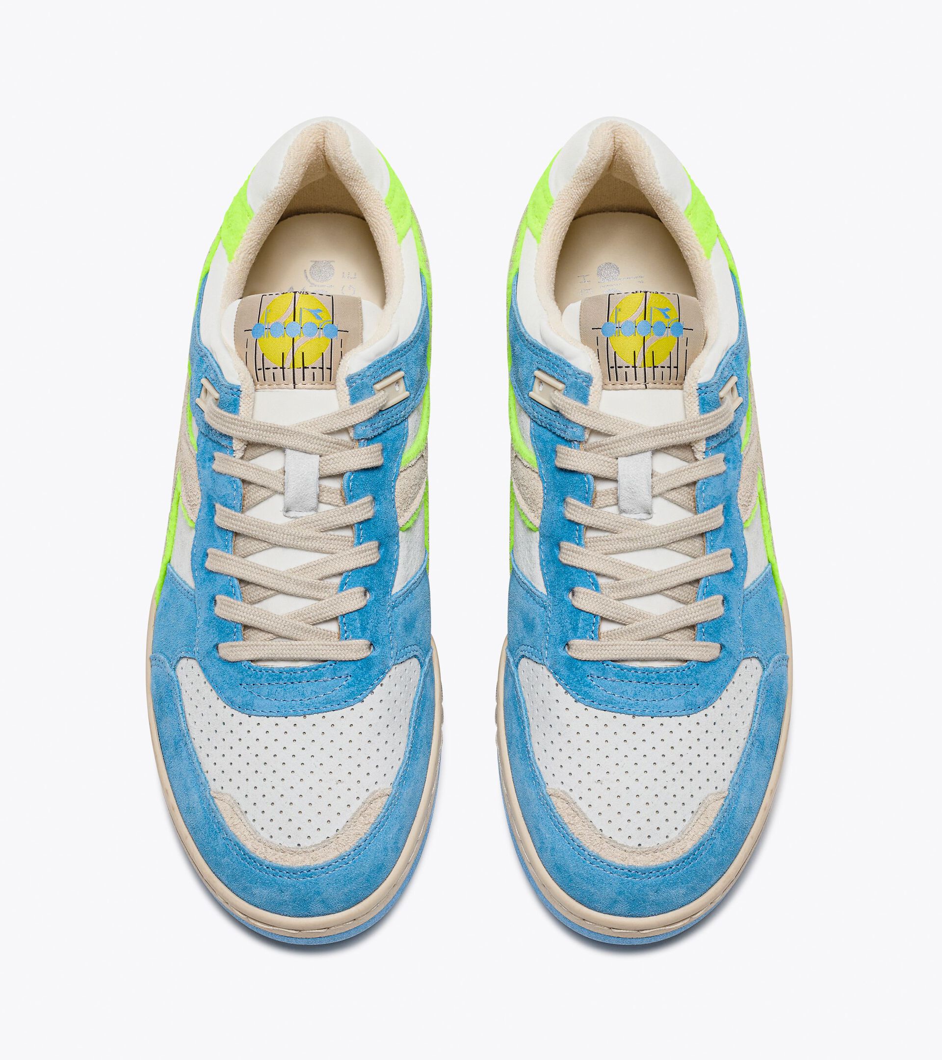 Heritage sneakers - Made in Italy - All-Gender B.560 USED AA ITALIA WHITE/BONNIE BLUE - Diadora