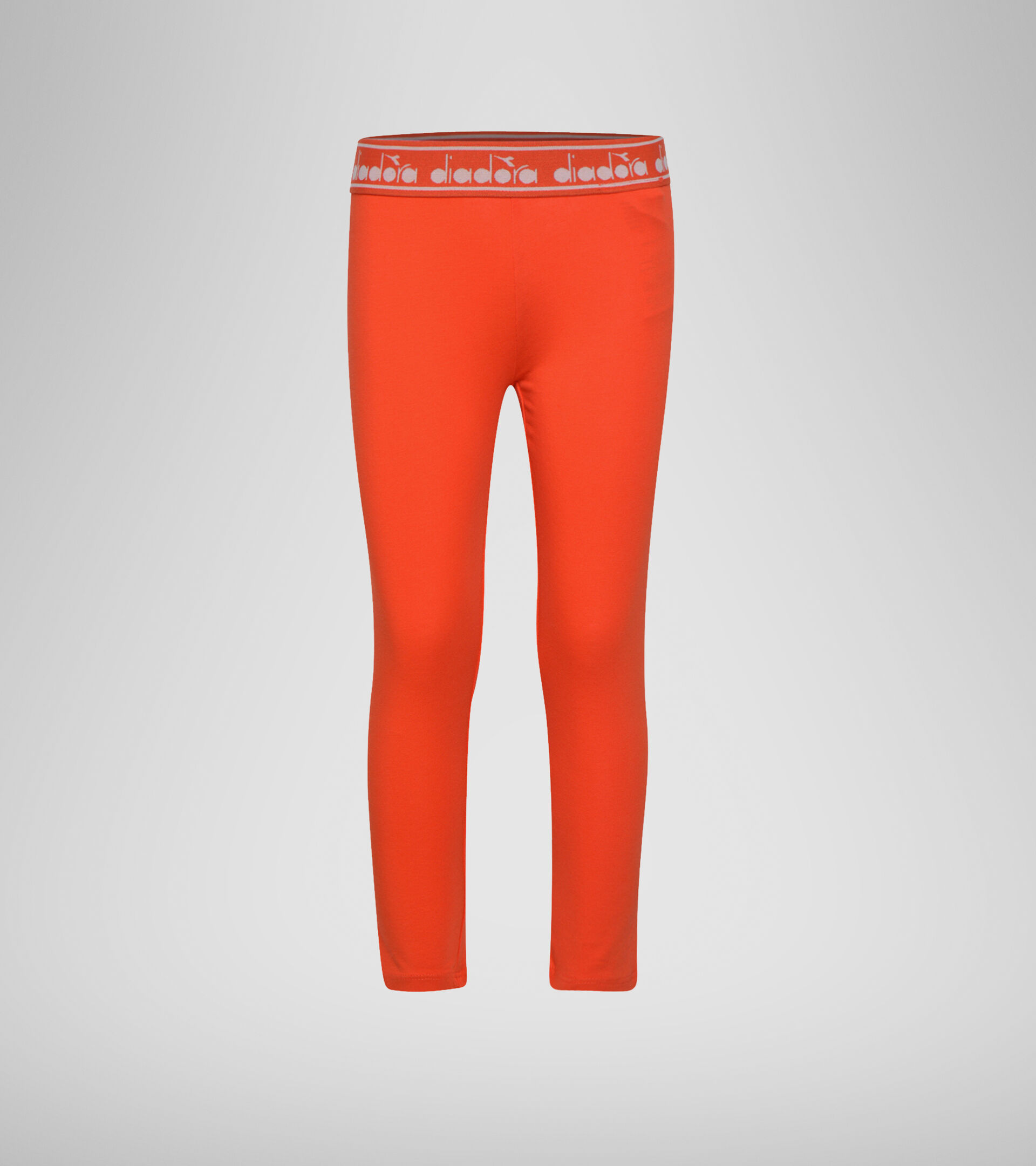 Leggings - Girls JG. LEGGINGS LOGO MANIA FIESTA RED - Diadora