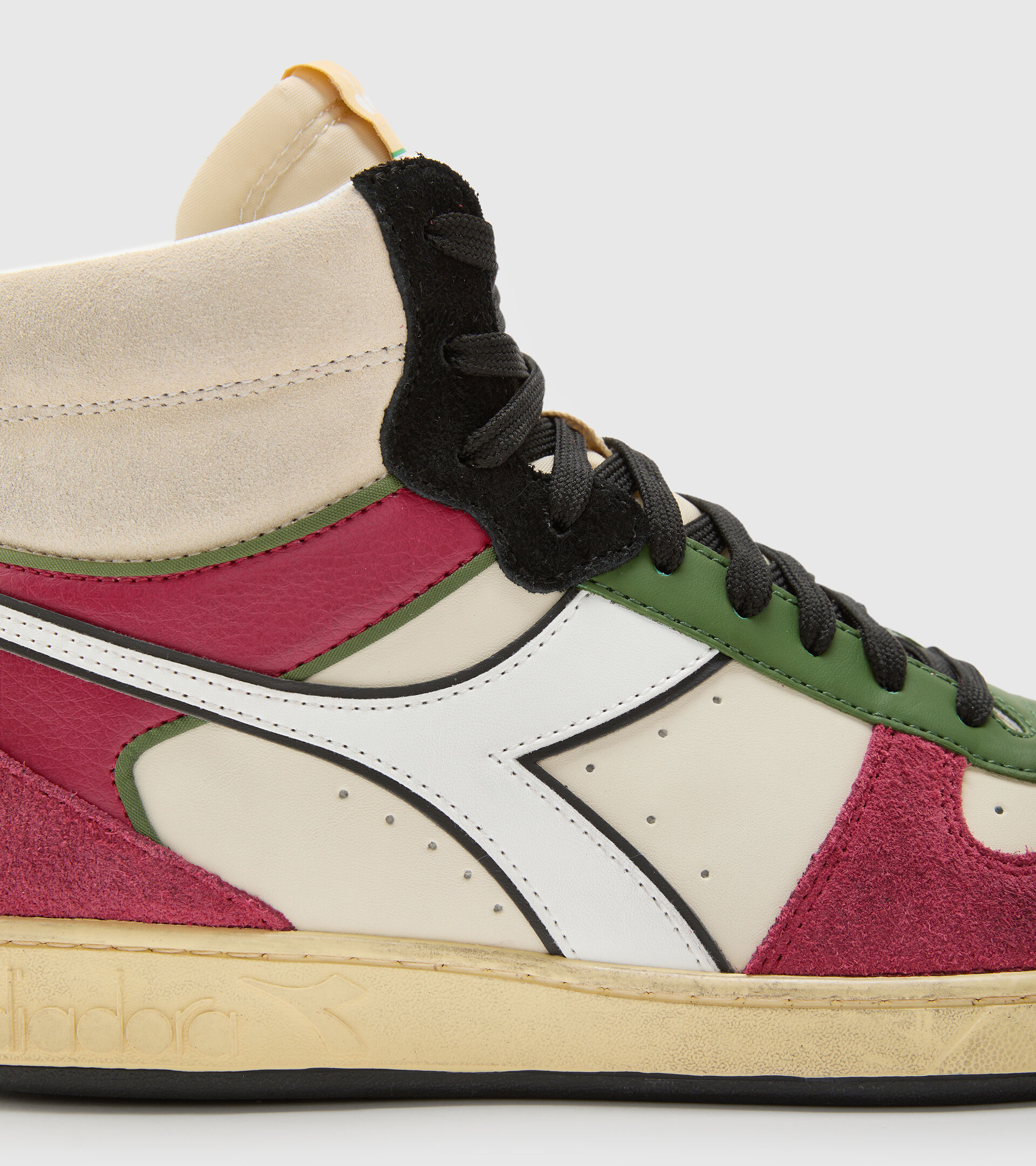 Sportschuh - Unisex MAGIC BASKET MID LEGACY WOLKE CREME/RHABARBER/SCHWARZ - Diadora