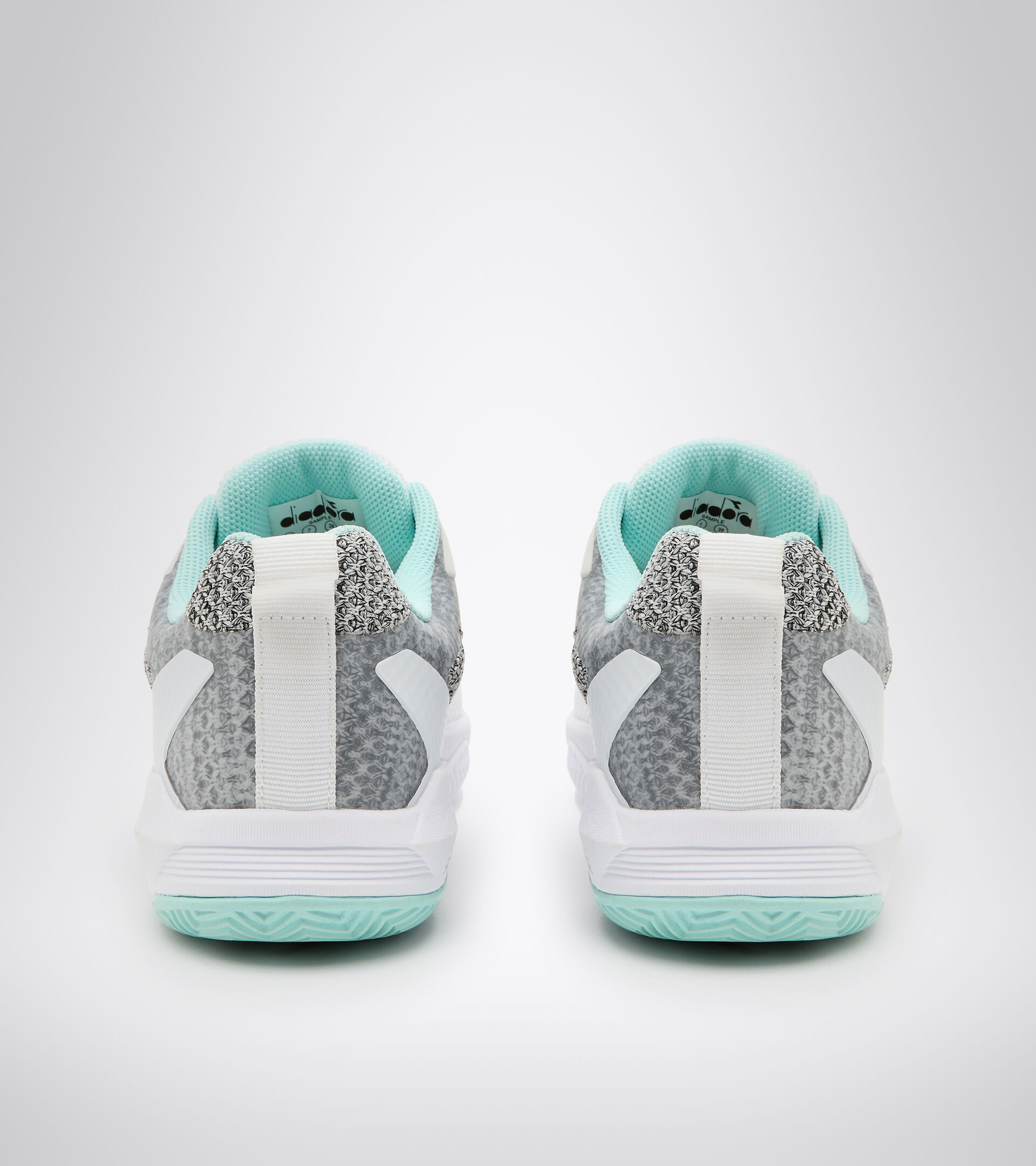 Chaussures de tennis pour terrains en terre battue - Femme S.SHOT 2 W CLAY BLANC/GRIS ACIER/BLEU TEINTE - Diadora
