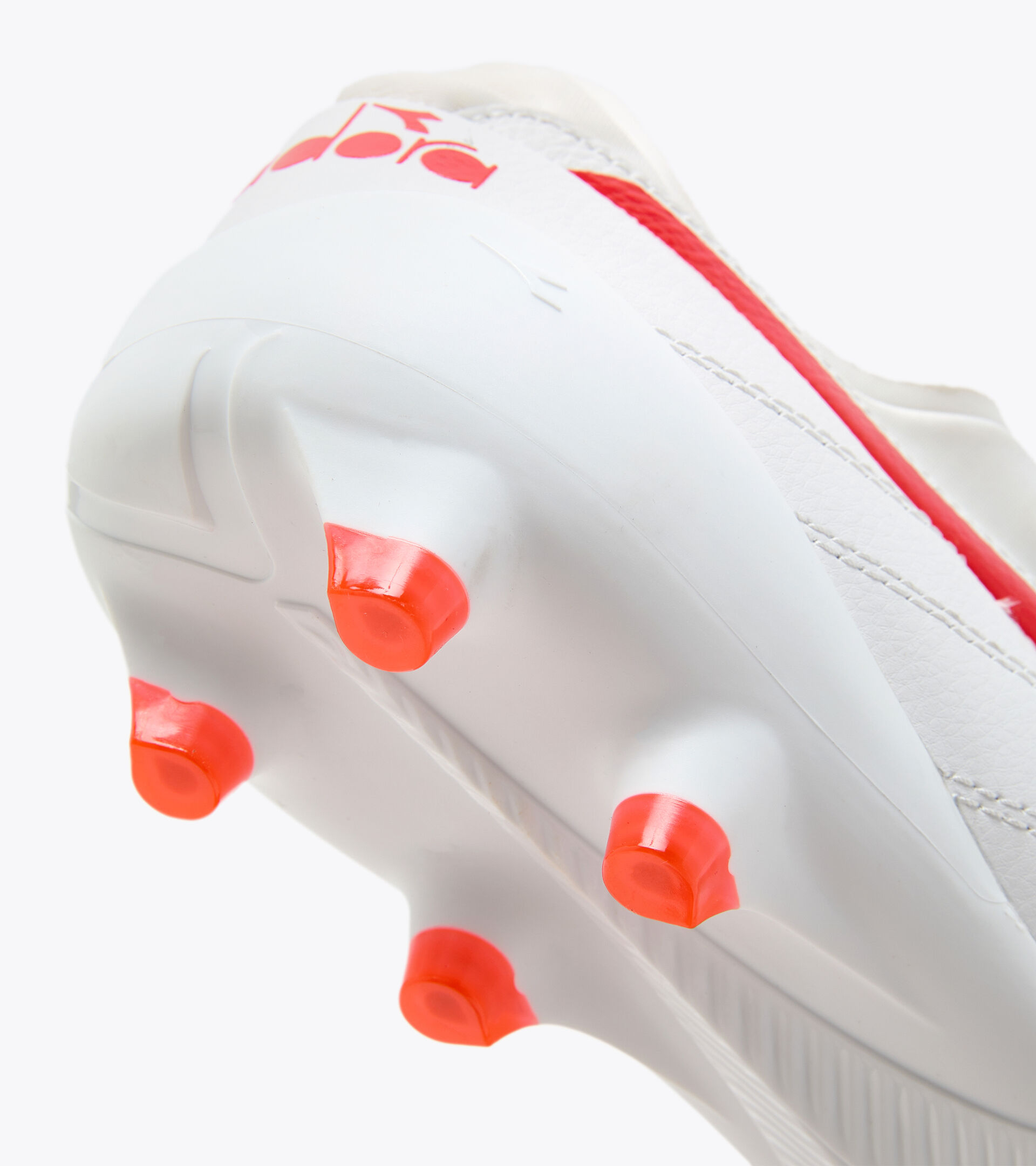 Firm ground football boot BRASIL ELITE TECH LPX WHITE/MILANO RED - Diadora