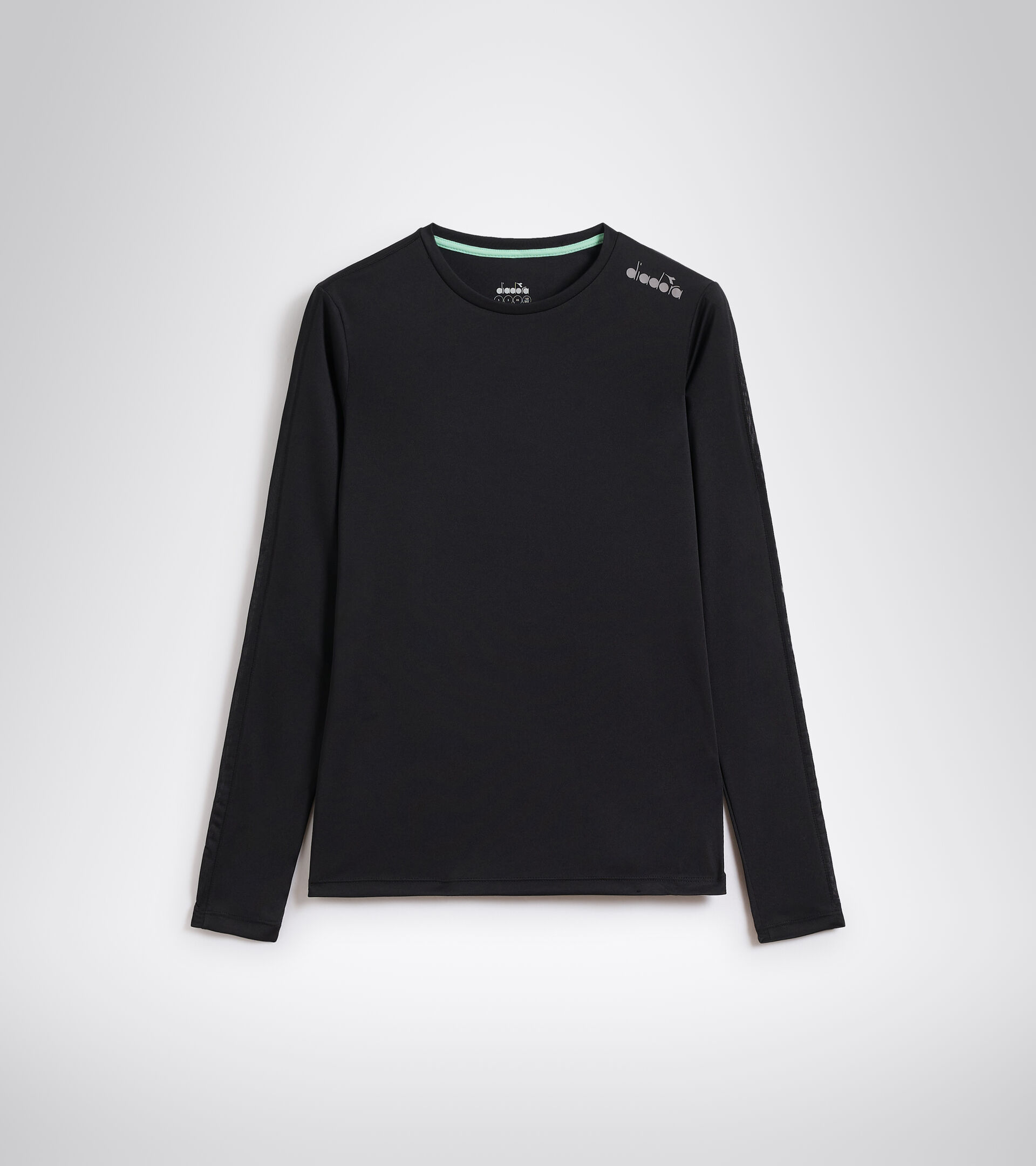Running T-shirt - Women L. LS CORE TEE BLACK - Diadora
