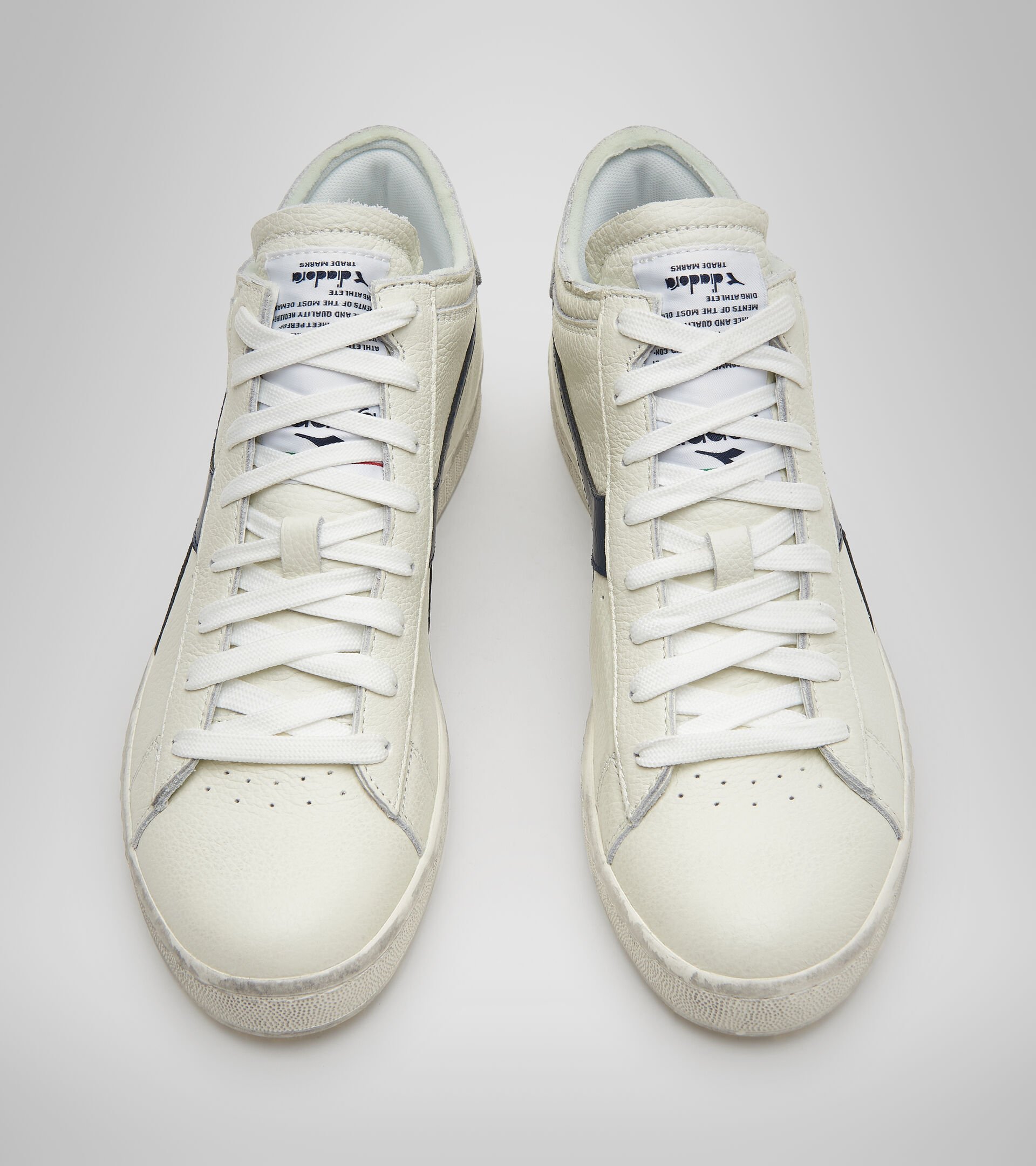 Sports shoes - Unisex GAME L WAXED ROW CUT WHITE/BLUE CASPIAN SEA - Diadora