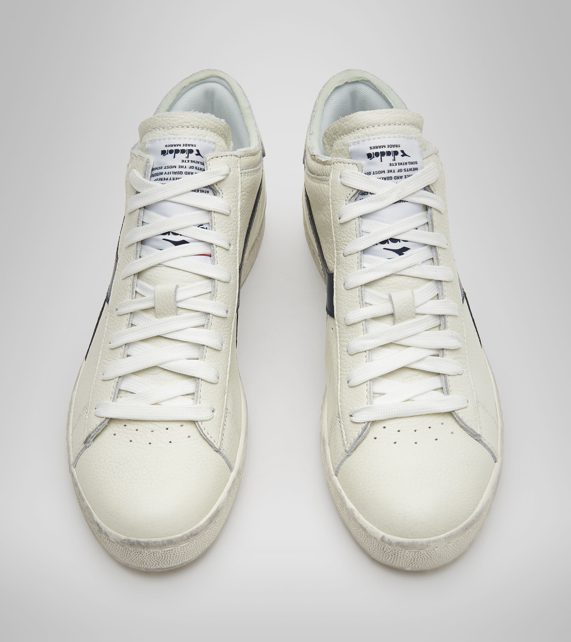 Zapatillas deportivas - Unisex GAME L WAXED ROW CUT BLANCO/UNIFORME AZUL - Diadora