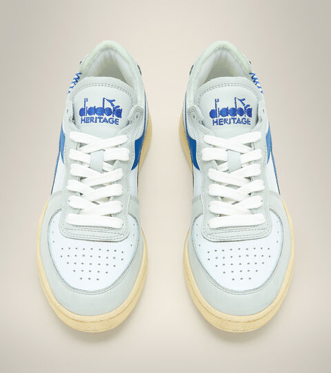 MI BASKET ROW CUT, BIANCO/BLU NAUTICO Zapatilla Heritage - Unisex MI BASKET ROW CUT BIANCO/BLU NAUTICO - Diadora