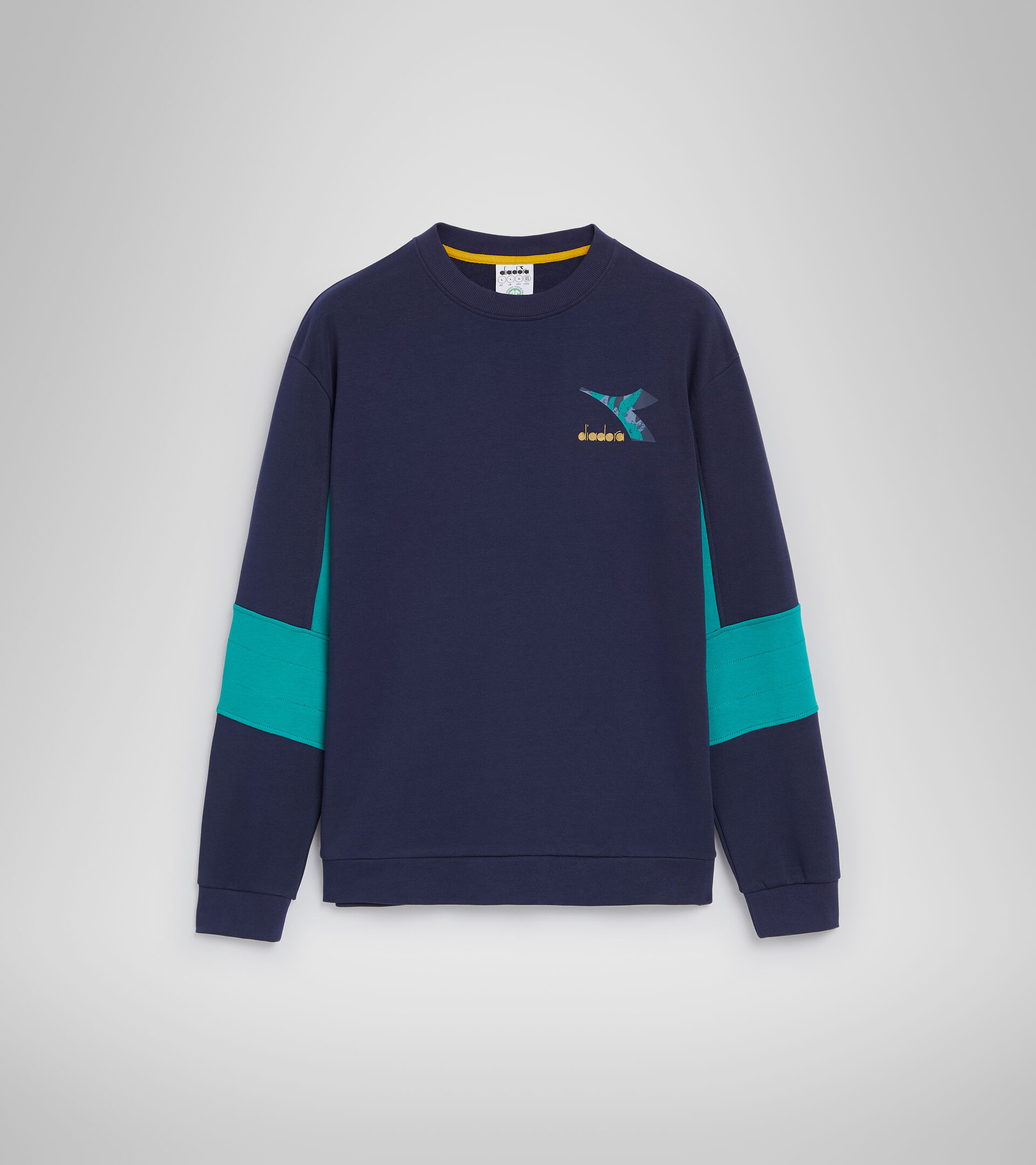 Crew-neck sweatshirt - Men SWEATSHIRT CREW SHIELD CLASSIC NAVY - Diadora