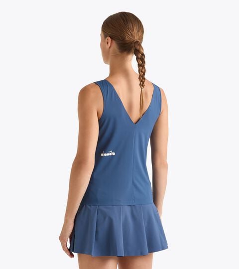 L. TANK ICON, ENSIGN BLUE Tennis racerback tank top - Competition - Women’s L. TANK ICON ENSIGN BLUE - Diadora
