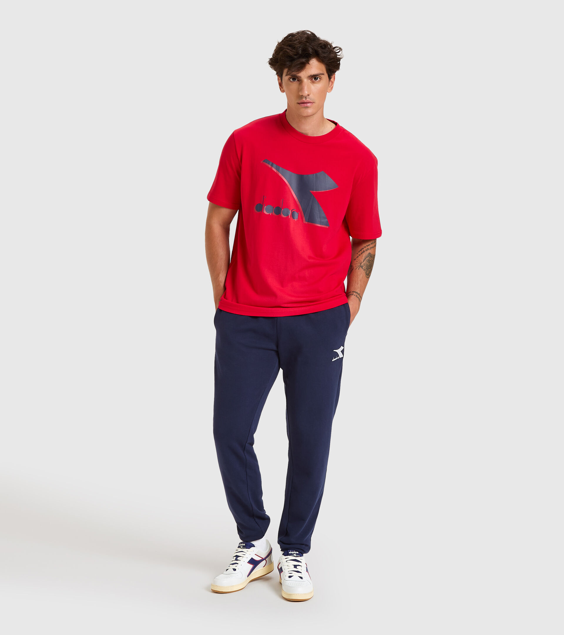 Sports trousers - Men PANTS CUFF CORE CLASSIC NAVY - Diadora