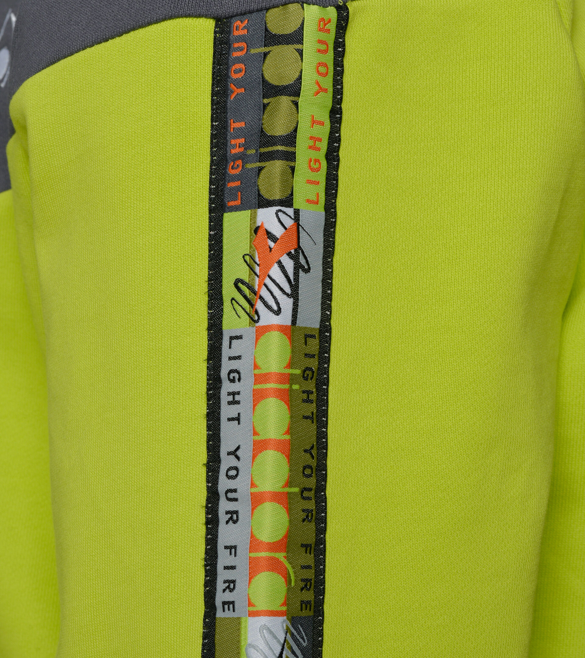 Crew-neck sweatshirt - Unisex SWEATSHIRT CREW 5PALLE OFFSIDE V LIME PUNCH - Diadora