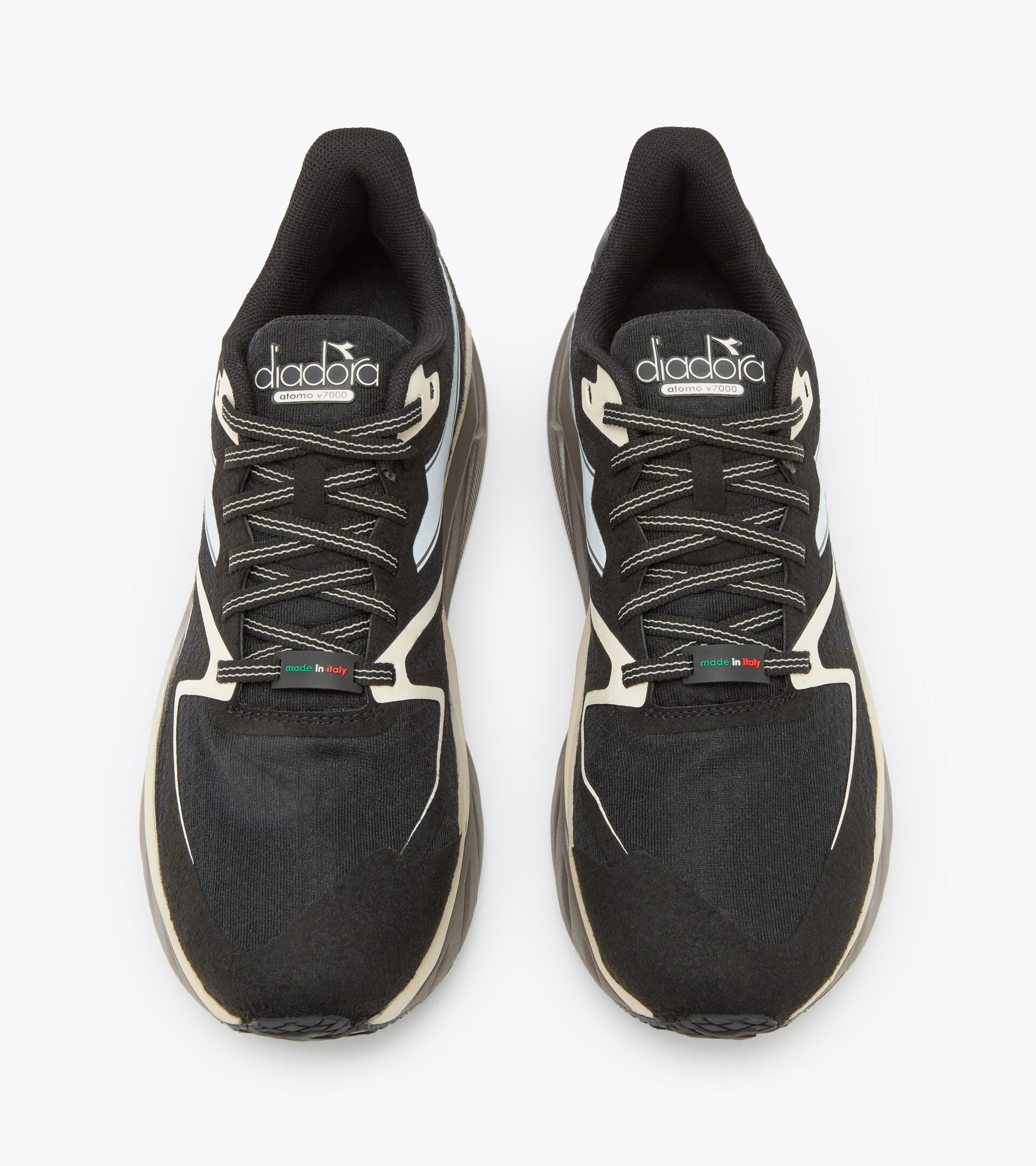 Made in Italy Running shoes - Unisex ATOMO V7000 BLACK/WHITE/SMOKE GRAY - Diadora