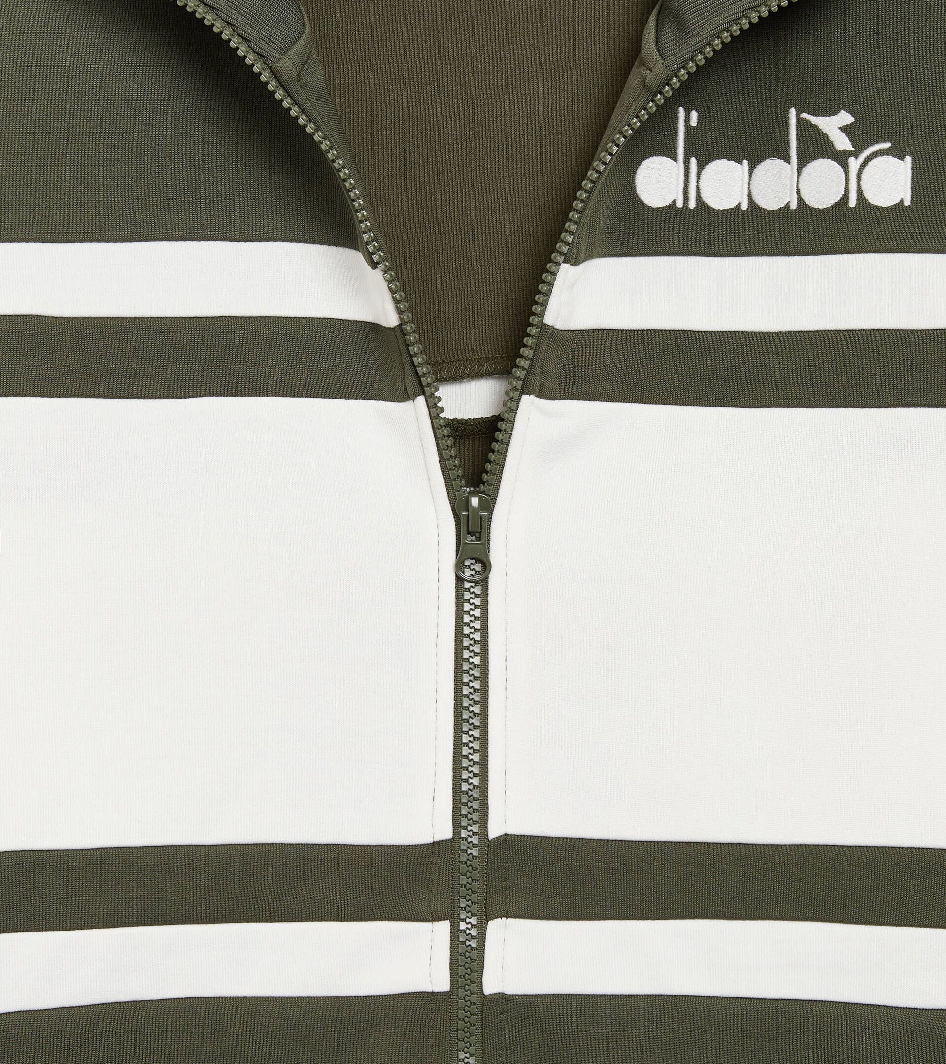 80s-inspired sports jacket - All-gender JACKET 80S GREEN RIFLE - Diadora