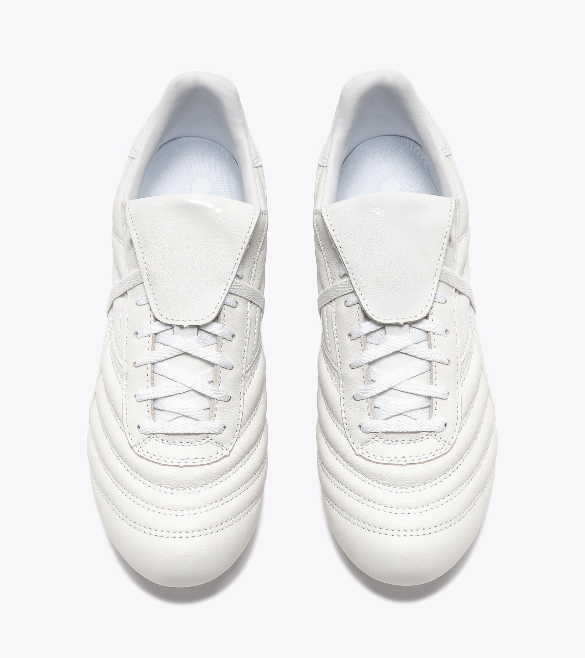 Leather calcio boots for firm grounds - Men&rsquo;s BRASIL ICON LT T MDPU WHITE - Diadora
