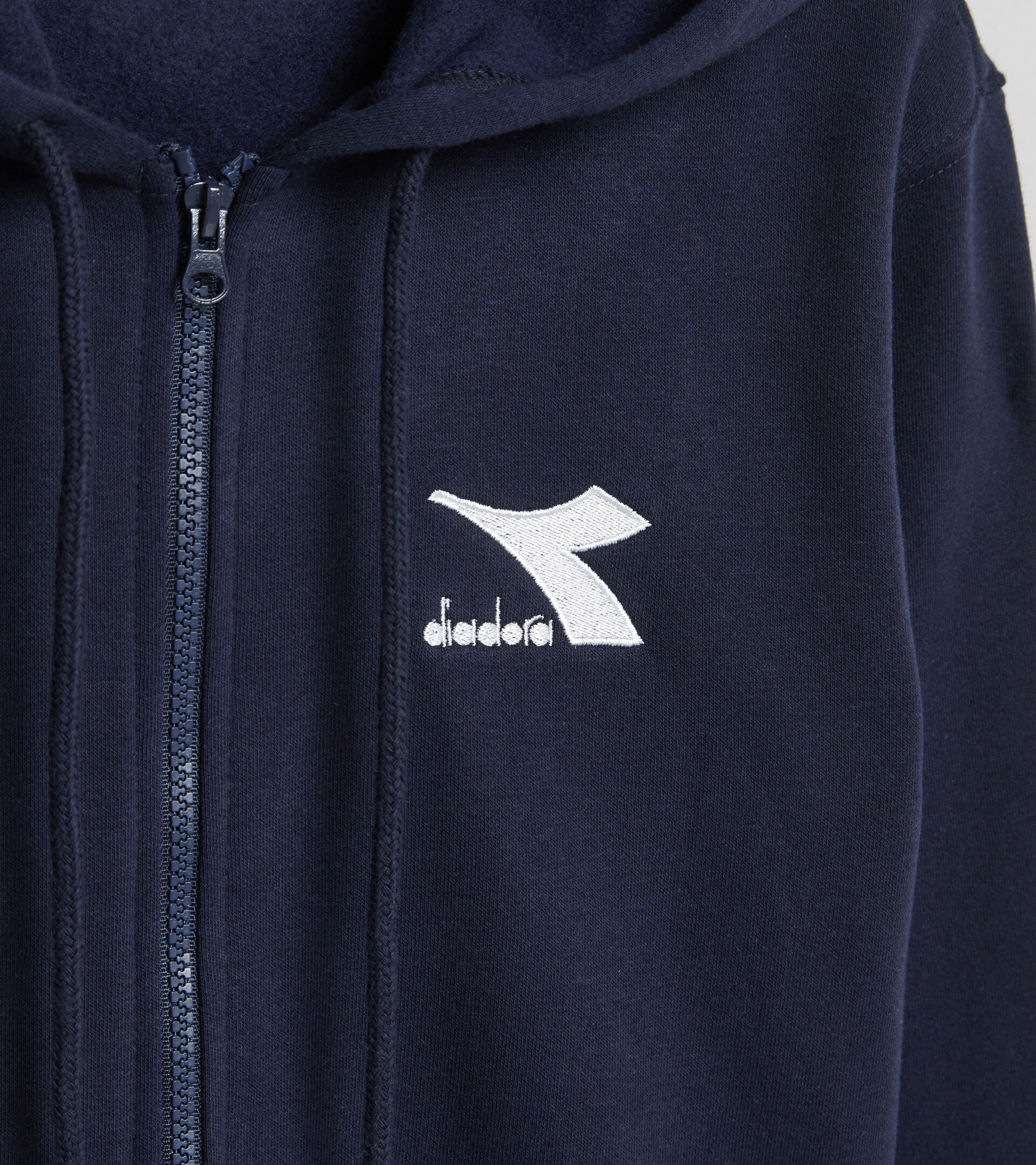 Felpa con cappuccio - Uomo HOODIE FZ CORE BLU CLASSICO - Diadora