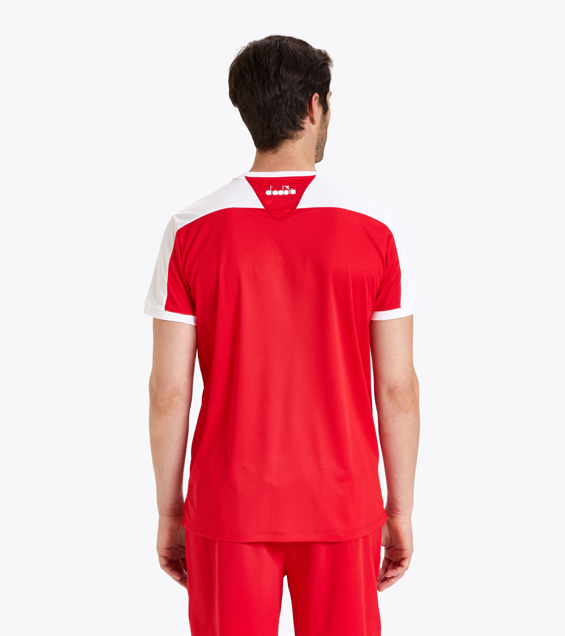 T-shirt de tennis - Homme T-SHIRT COURT ROUGE TOMATE - Diadora