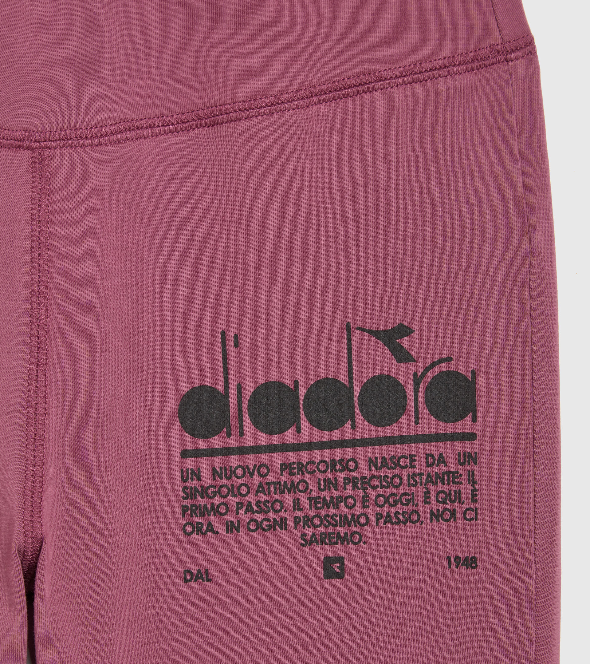 Leggings in cotone elasticizzato - Donna L. LEGGINGS MANIFESTO VIOLA AFRICANA - Diadora