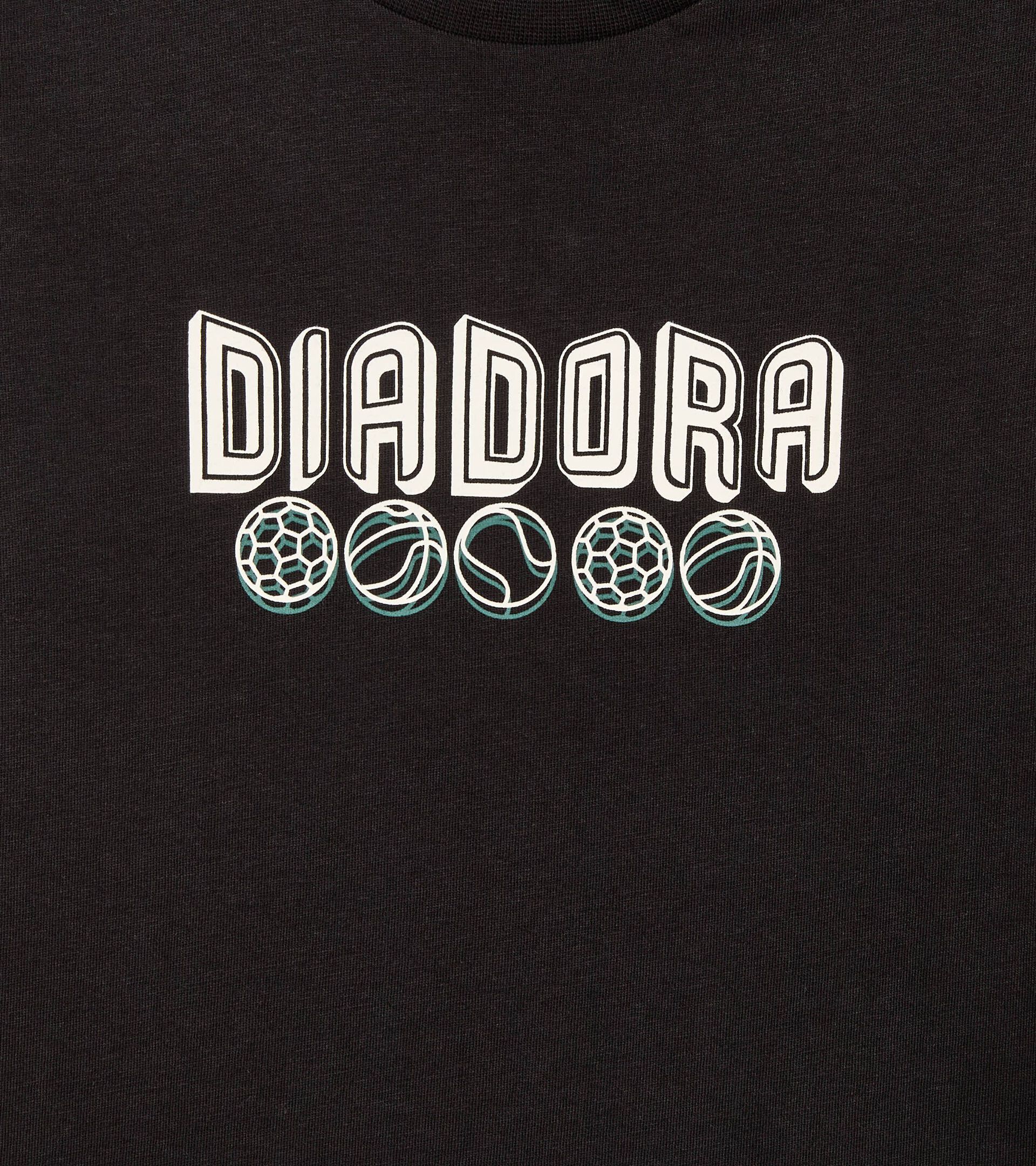 Cotton long-sleeved t-shirt - Boy 
 JB. T-SHIRT LS LOGO BLACK - Diadora