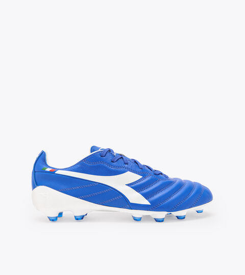 Firm ground and synthetic pitches football boots - Men’s BRASIL ELITE2 TECH ITA LPX ROYAL BLUE/OPTICAL WHITE - Diadora