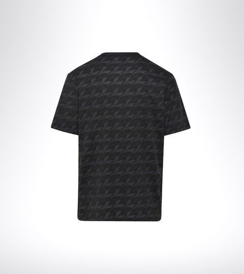 SS T-SHIRT PLUS BE ONE, SCHWARZ MUSTER Sportliche T-Shirt - Herren SS T-SHIRT PLUS BE ONE SCHWARZ MUSTER - Diadora