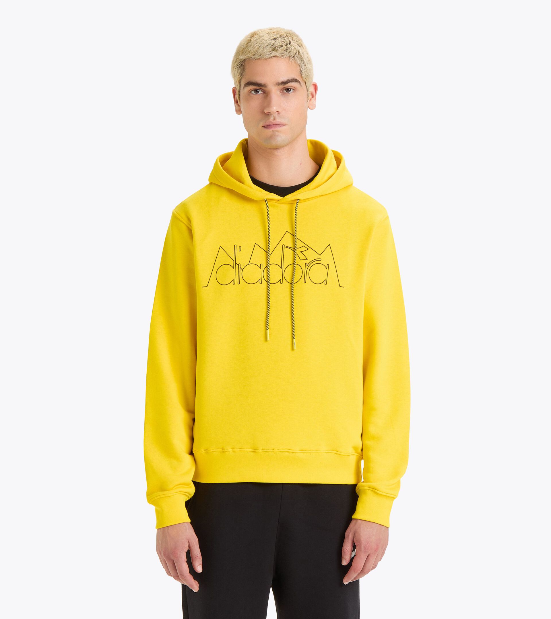 Sporty hoodie - All-Gender HOODIE ROUTE HIGH VISIBILITY - Diadora