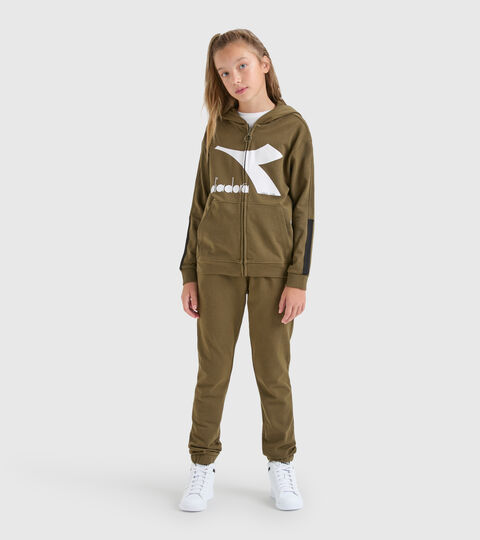 Sports tracksuit - Kids JU.TRACKSUIT HD FZ CHROMIA KIWI GREEN - Diadora