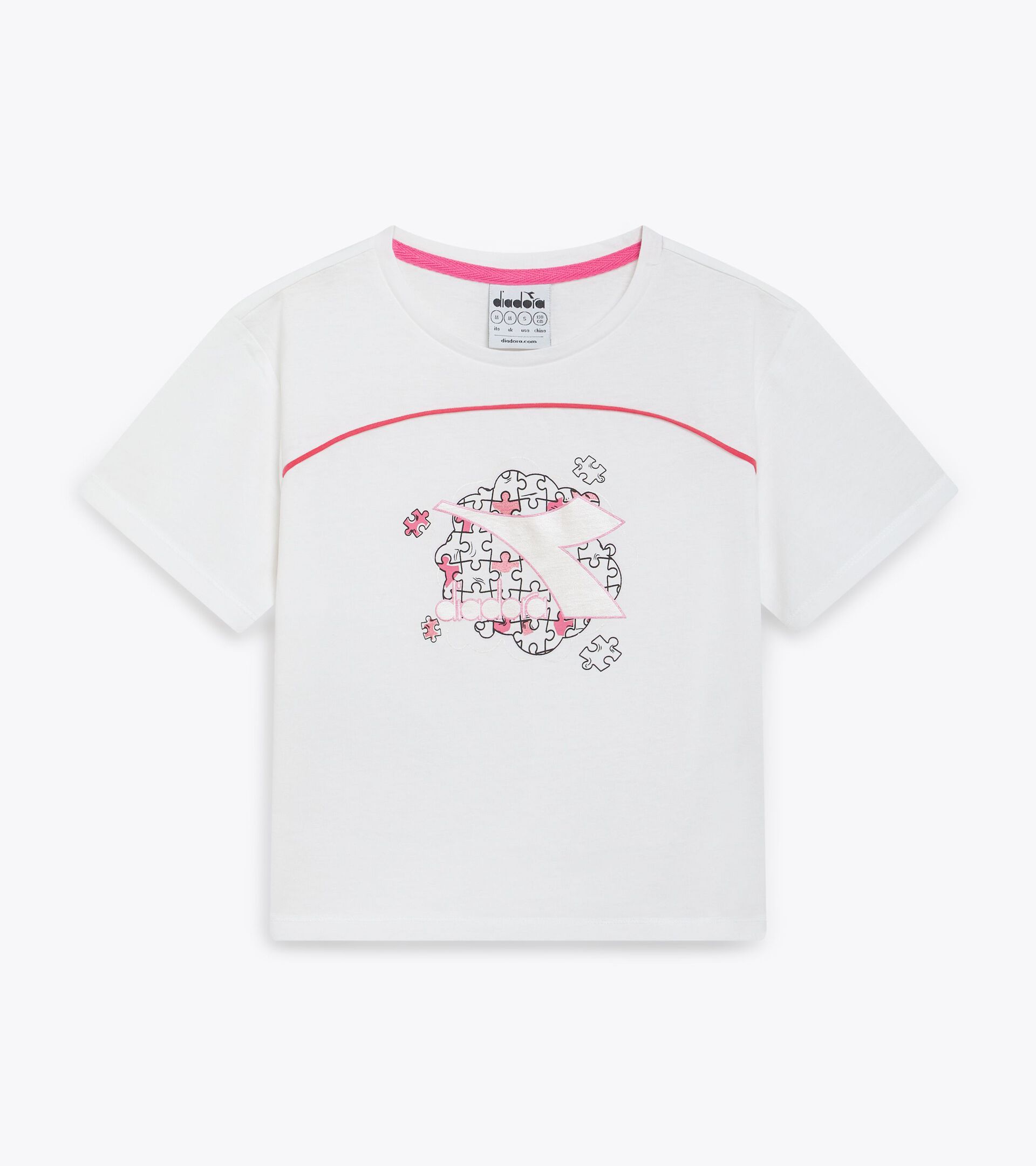 T-Shirt - Mädchen
 JG. T-SHIRT SS PUZZLES STRAHLEND WEISSE - Diadora