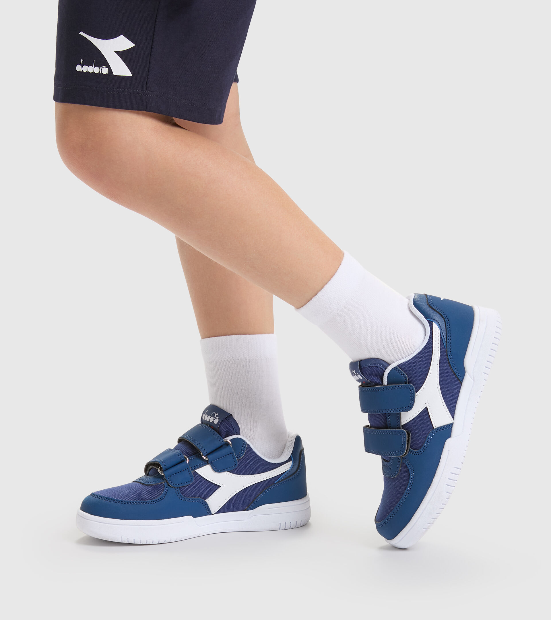 Sports shoes - Kids 4-8 years RAPTOR CV PS POSEIDON/WHITE - Diadora