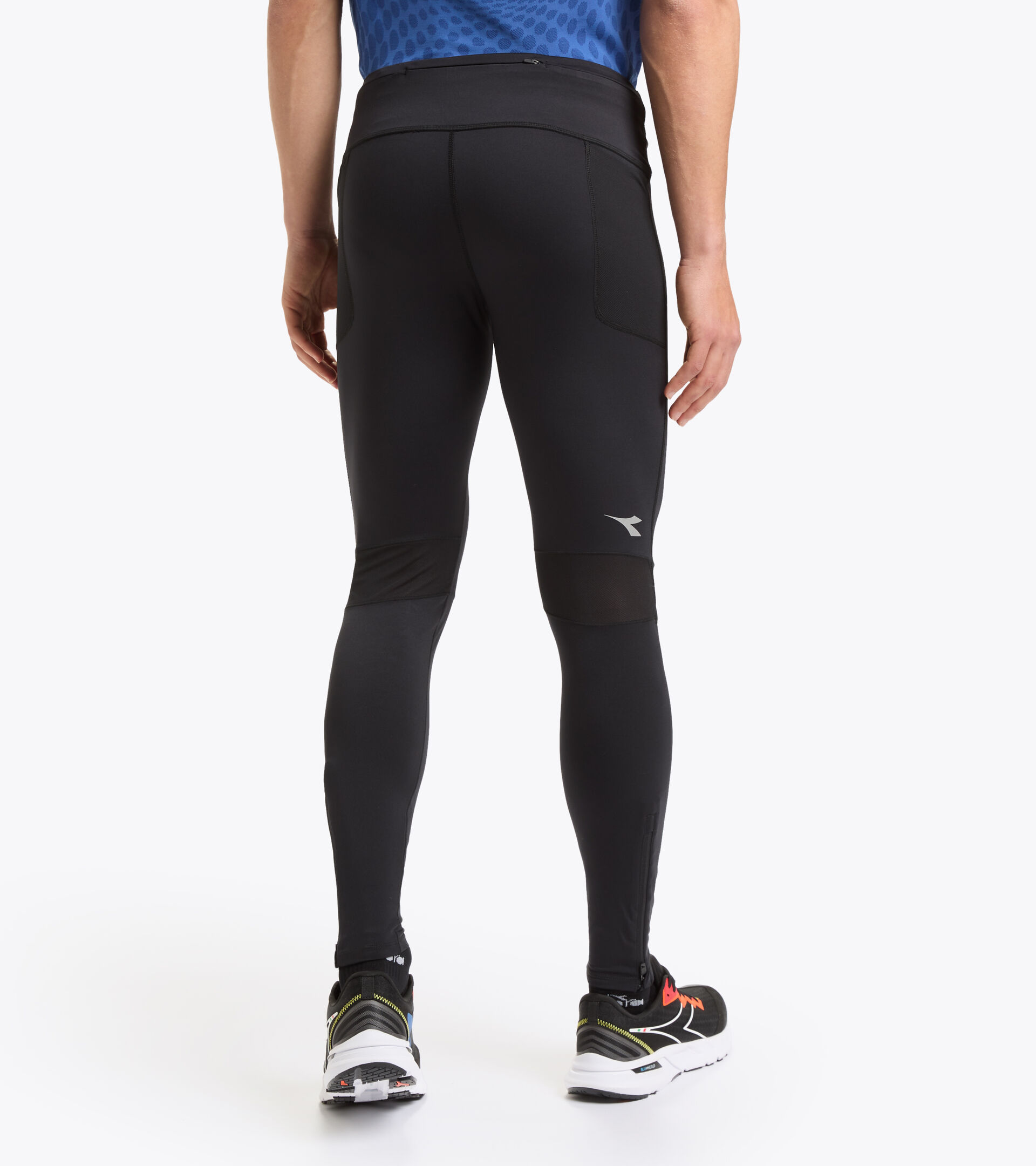 Contoured running leggings - Men RUNNING TIGHTS BLACK - Diadora