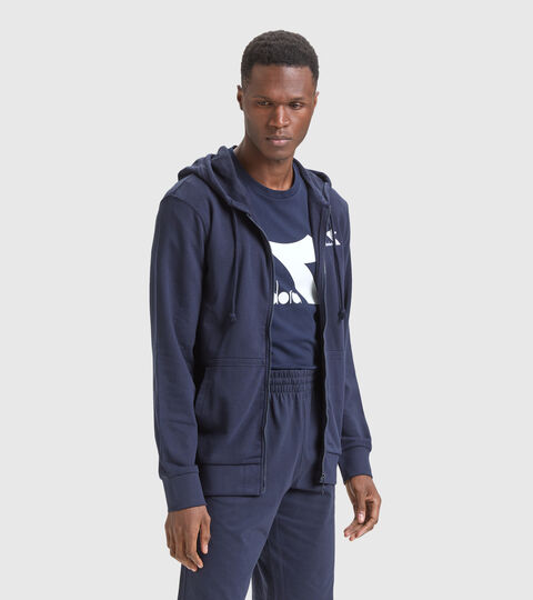Sport-Sweatshirt aus Baumwollmischgewebe - Herren HOODIE FZ SWEAT CORE CABAN BLAU - Diadora