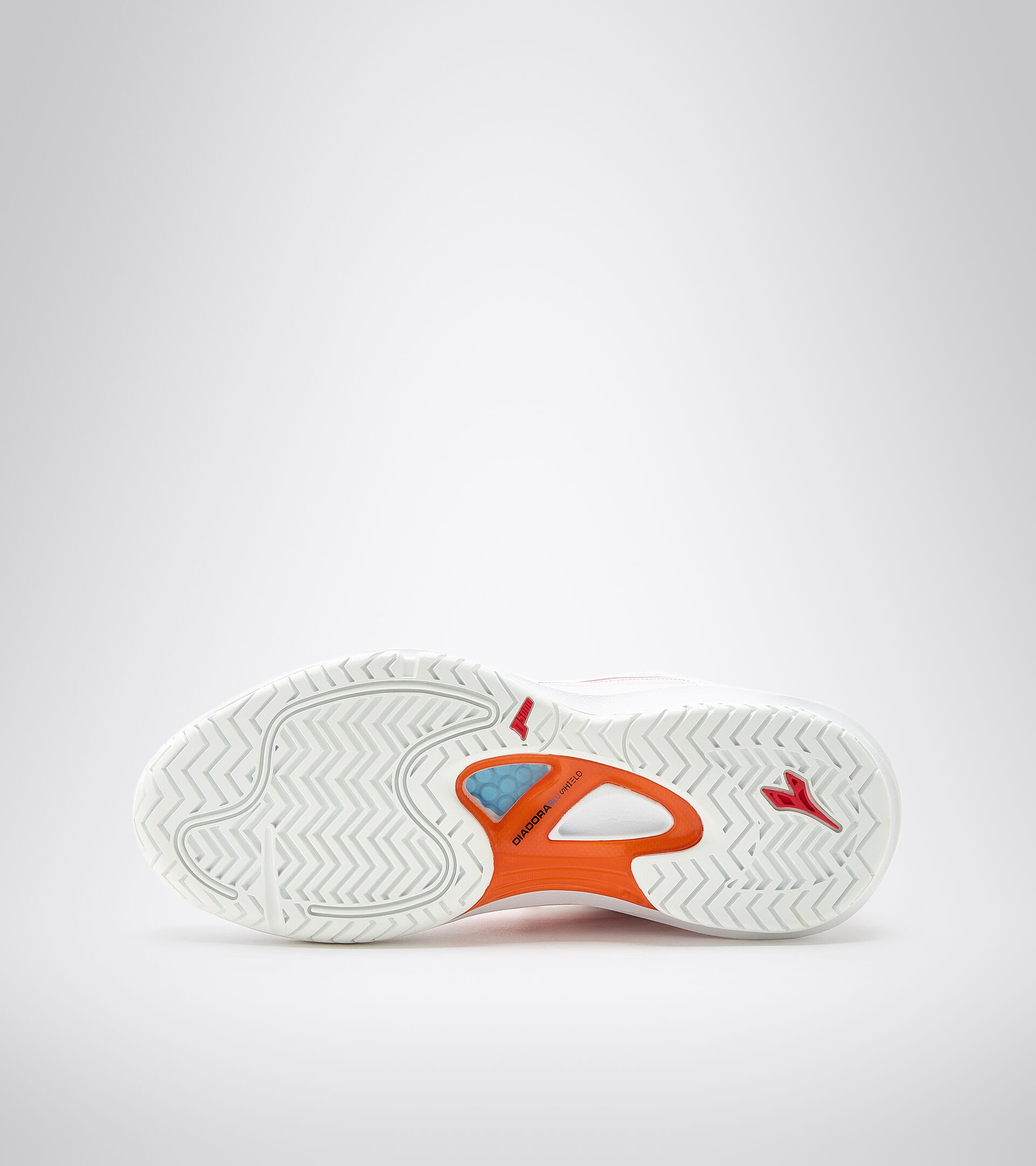Clay and hard court tennis shoe - Women SPEED BLUSHIELD FLY 3 + W AG WHITE/FIERY RED - Diadora