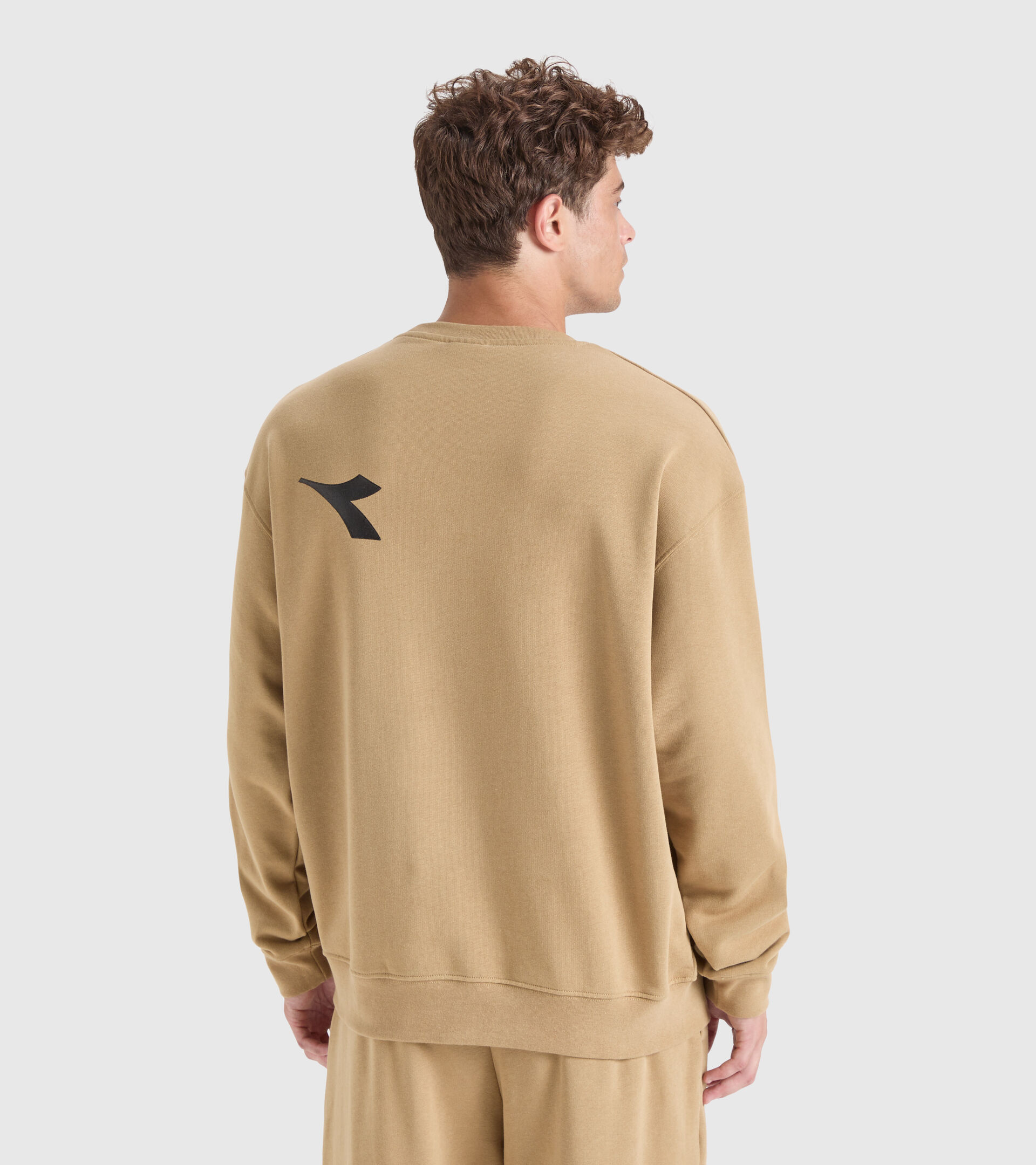 Felpa in cotone - Unisex SWEATSHIRT CREW MANIFESTO BEIGE TAN - Diadora