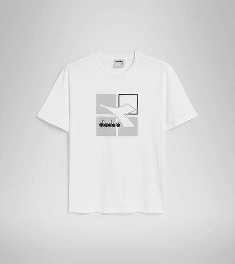 T-SHIRT SS FRAME, BLANCO VIVO Camiseta de algodón - Hombre T-SHIRT SS FRAME BLANCO VIVO - Diadora