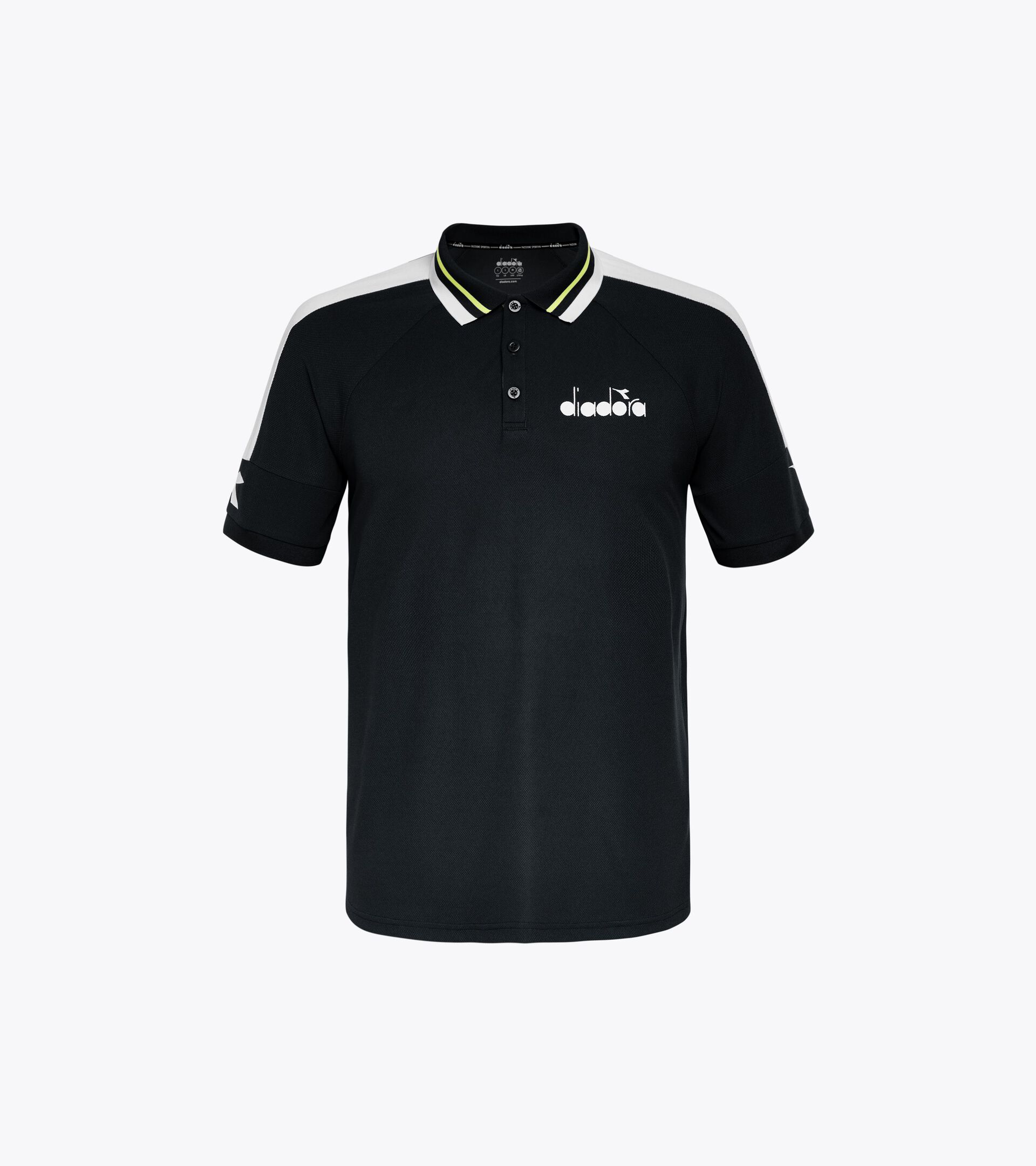 Tennis polo shirt - Men SS POLO ICON BLACK - Diadora