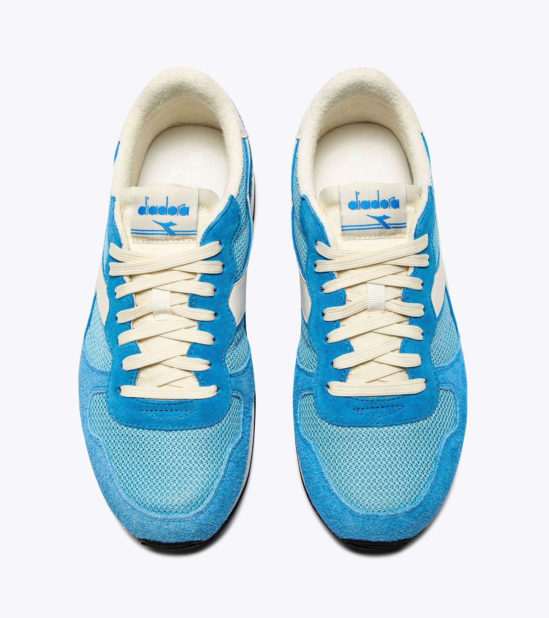 Suede leather sports sneakers - All-gender CAMARO HAIRY ALASKAN SKY-BLUE - Diadora
