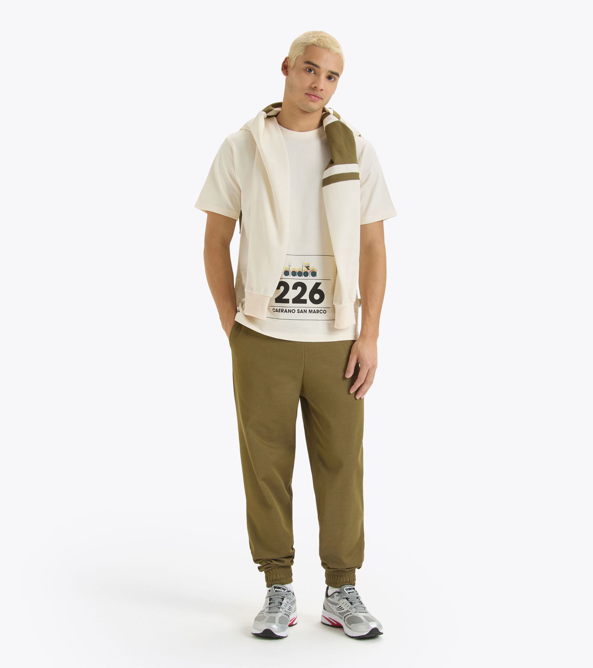 Pantalon de sport - Genre neutre TRACK PANTS 80S OLIVE MILITAIRE - Diadora