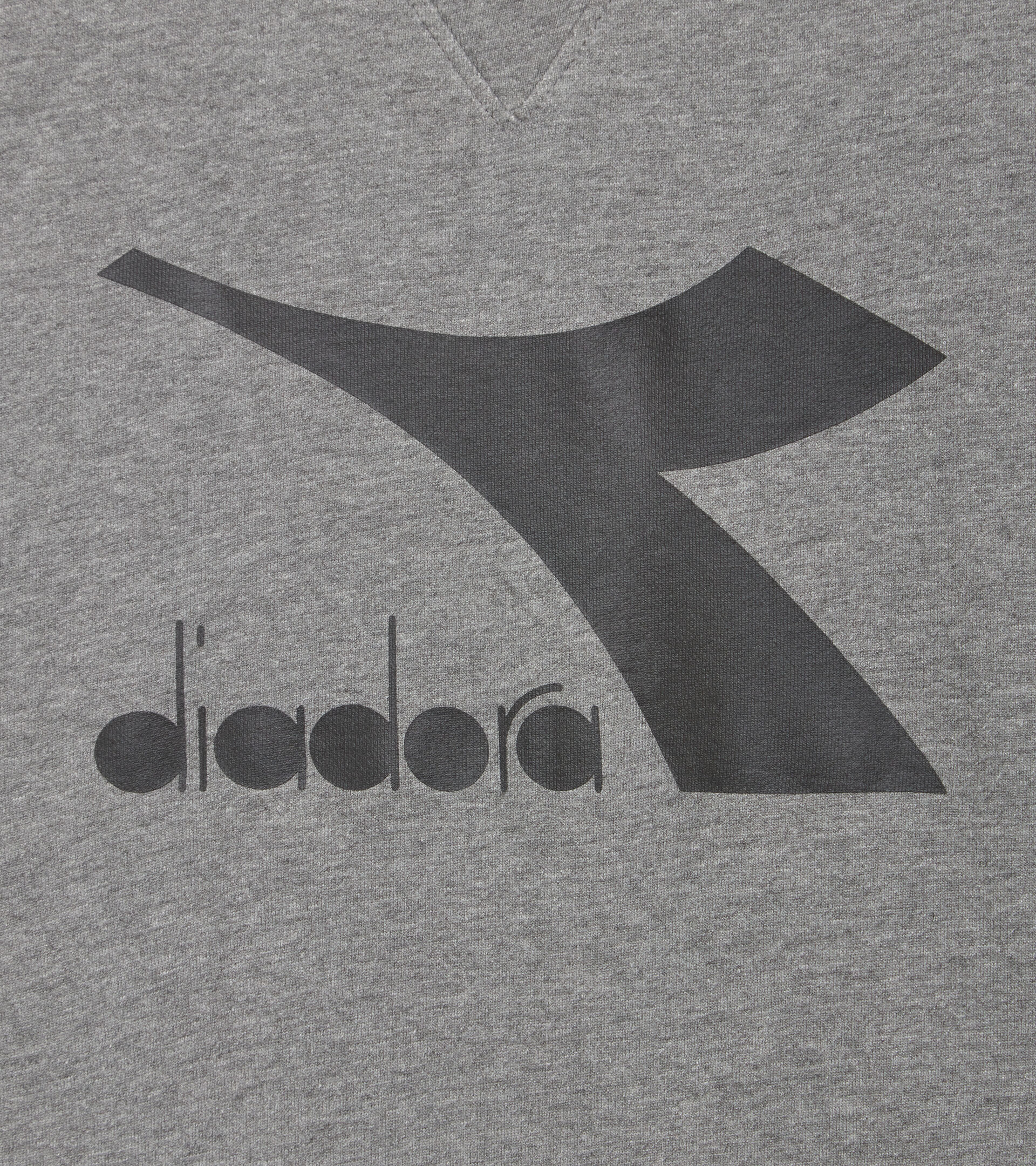 Sportliches Sweatshirt - Herren SWEATSHIRT CREW CHROMIA DUNKELGRAU MELANGE - Diadora