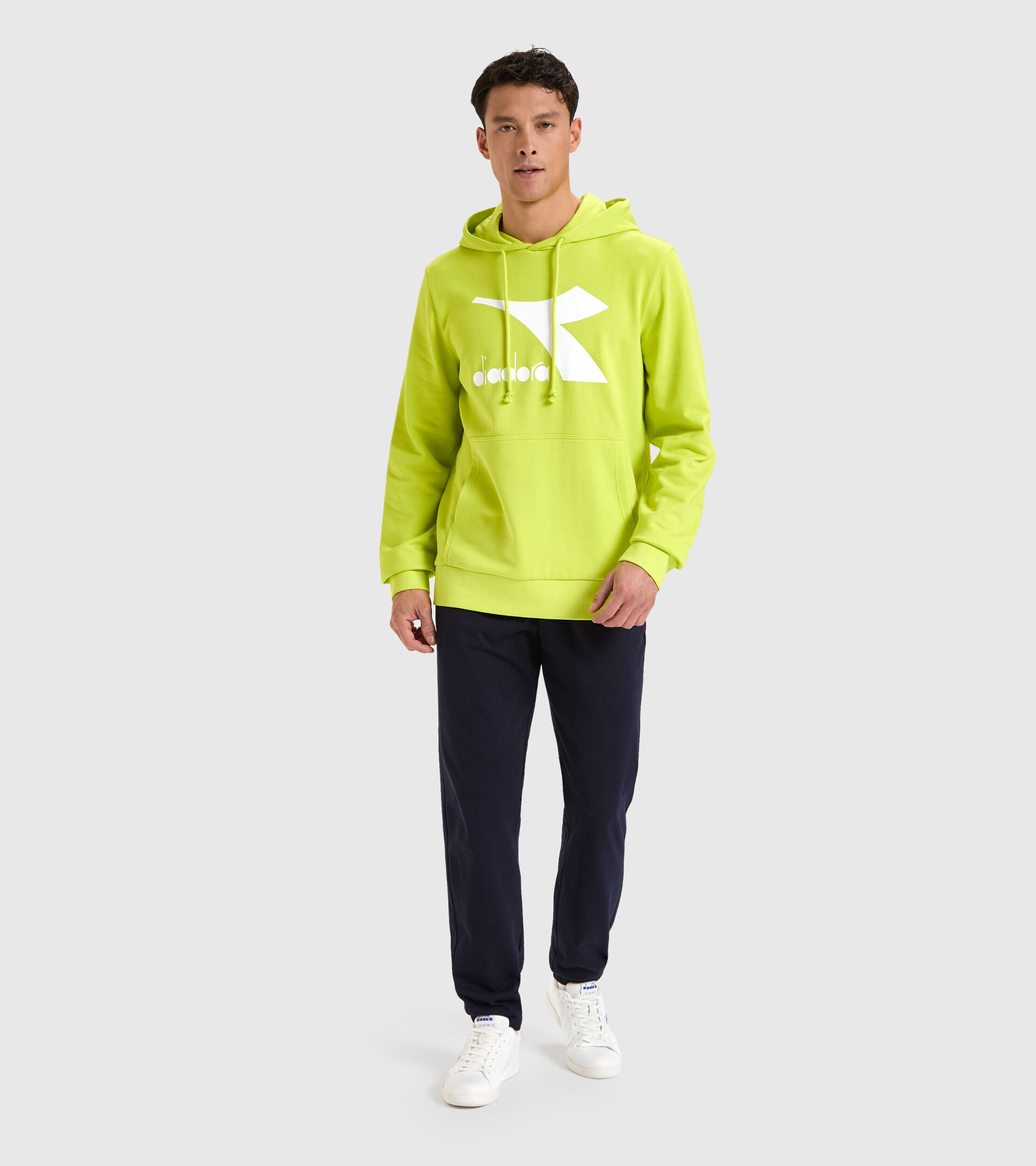 Sweatshirt aus Baumwolle mit Kapuze - Herren HOODIE CHROMIA SCHWEFELQUELLE - Diadora