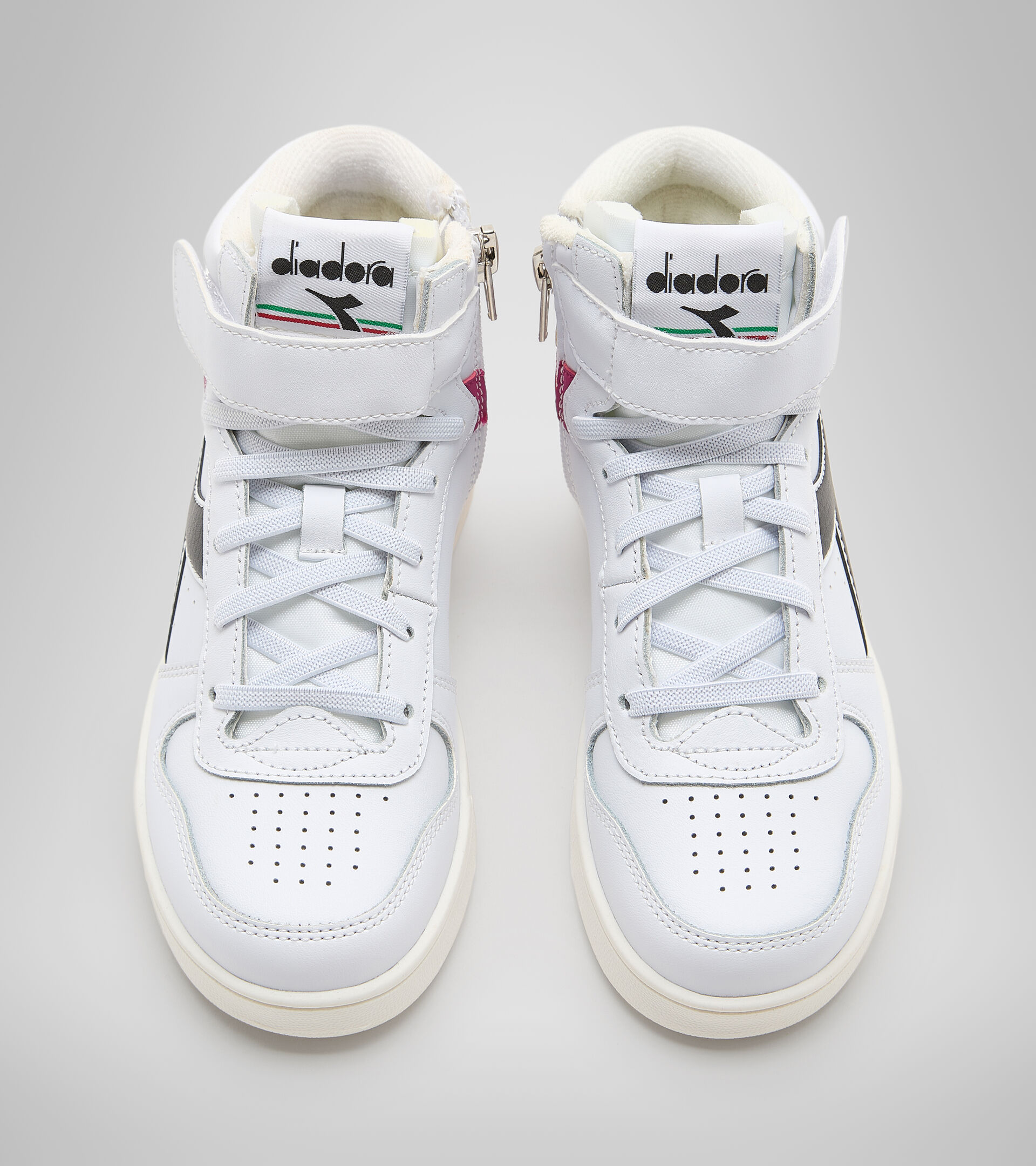 Sports shoes - Kids 4-8 years MAGIC BASKET MID PS WHITE/CREAM BLUSH/BLACK - Diadora