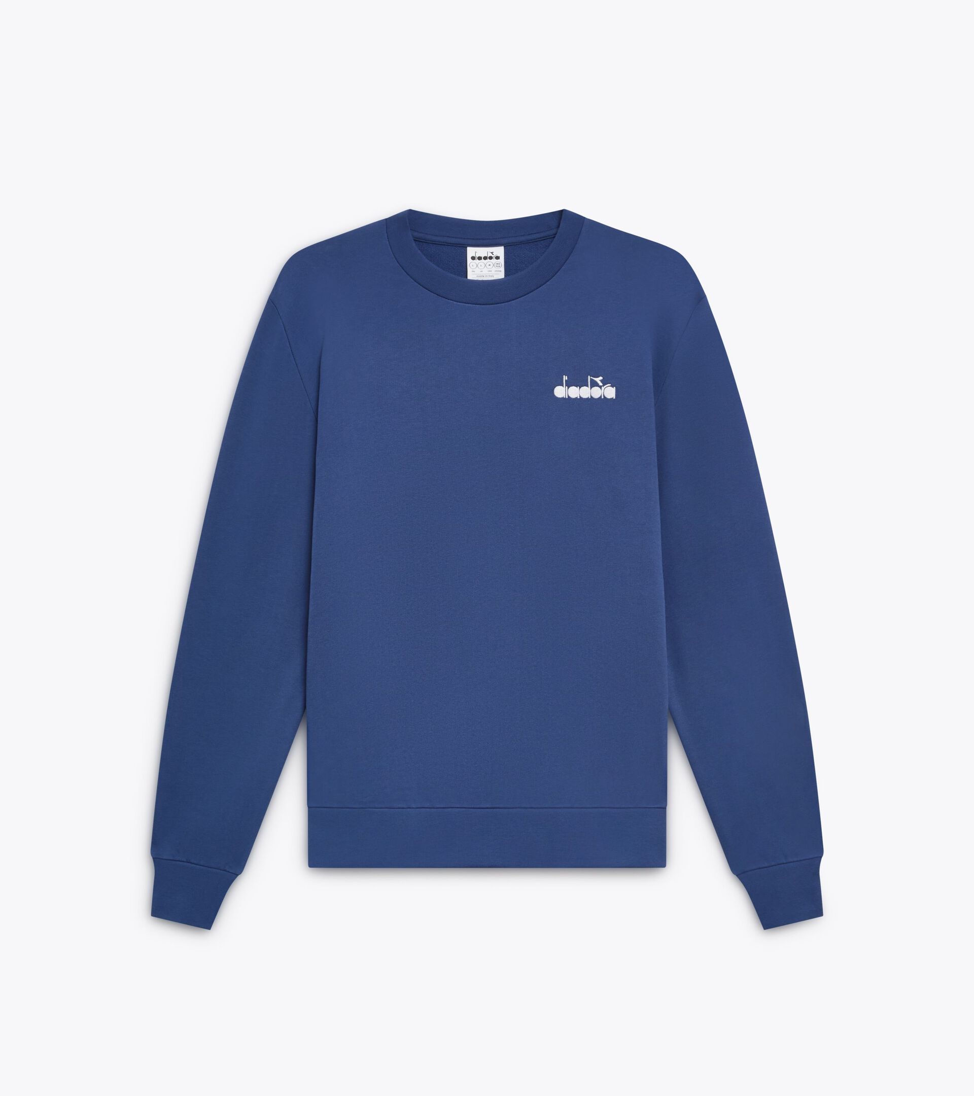 Cotton crewneck - All-Gender SWEATSHIRT CREW LOGO NAVY PEONY - Diadora