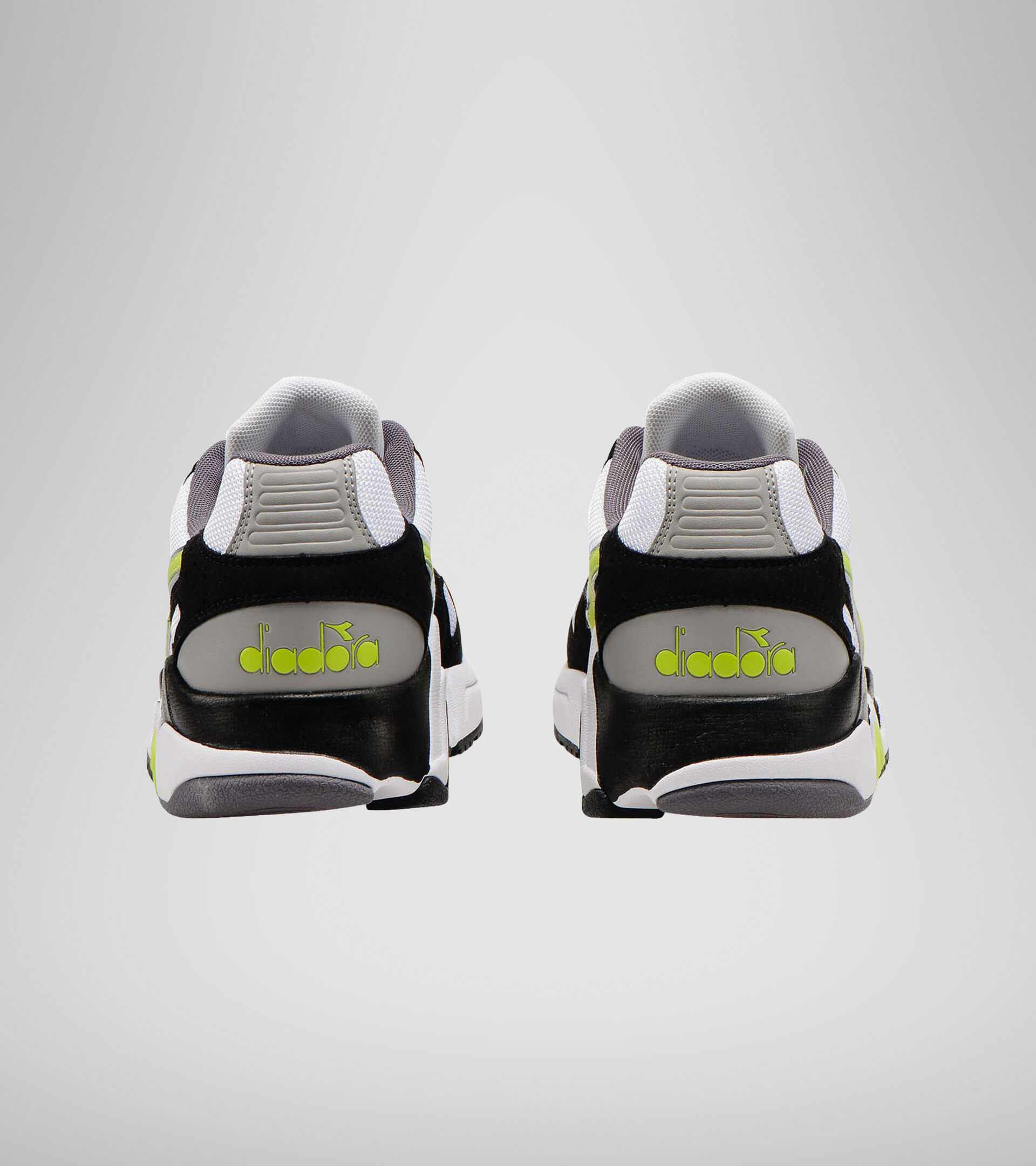 Sports shoe - Men MYTHOS SUEDE WHITE/ACID GREEN - Diadora