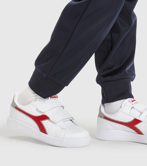 GAME P PS, BIANCO/ROSSO TANGO Chaussures de sport - Enfants 4-8 ans GAME P PS BIANCO/ROSSO TANGO - Diadora