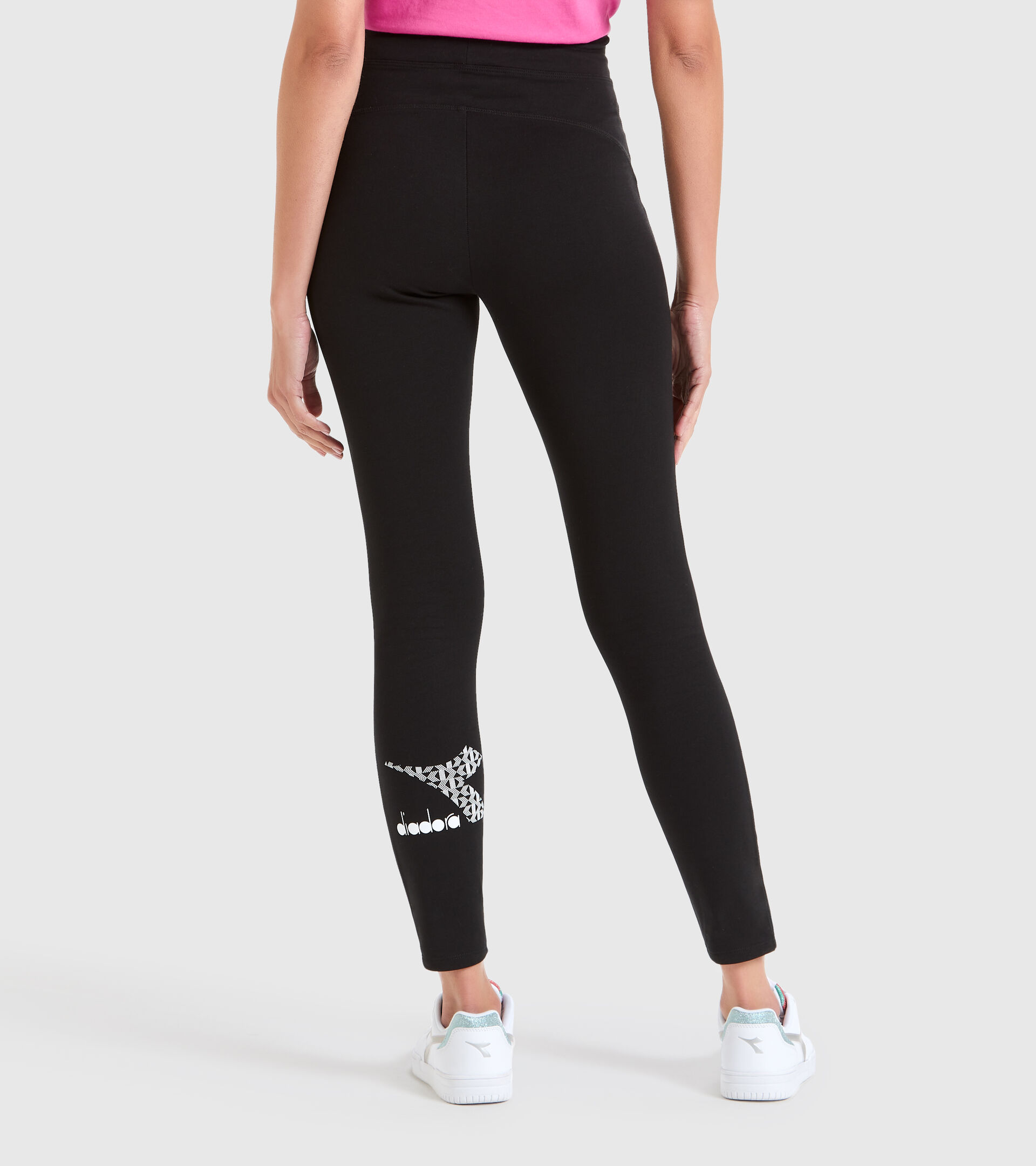 Sport-Leggings - Damen L.LEGGINGS FLOSS SCHWARZ - Diadora