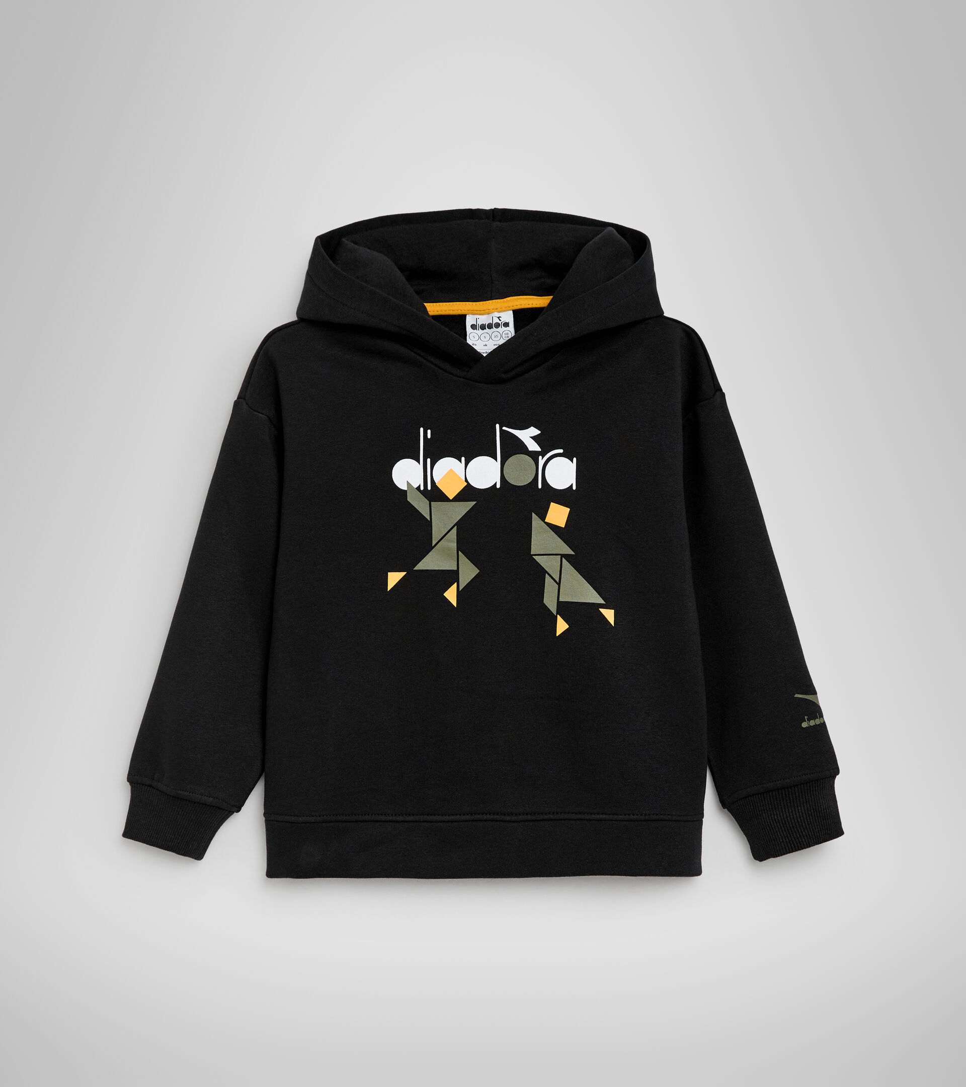 Felpa con cappuccio - Bambino JB.HOODIE SWEAT TWISTER NERO - Diadora