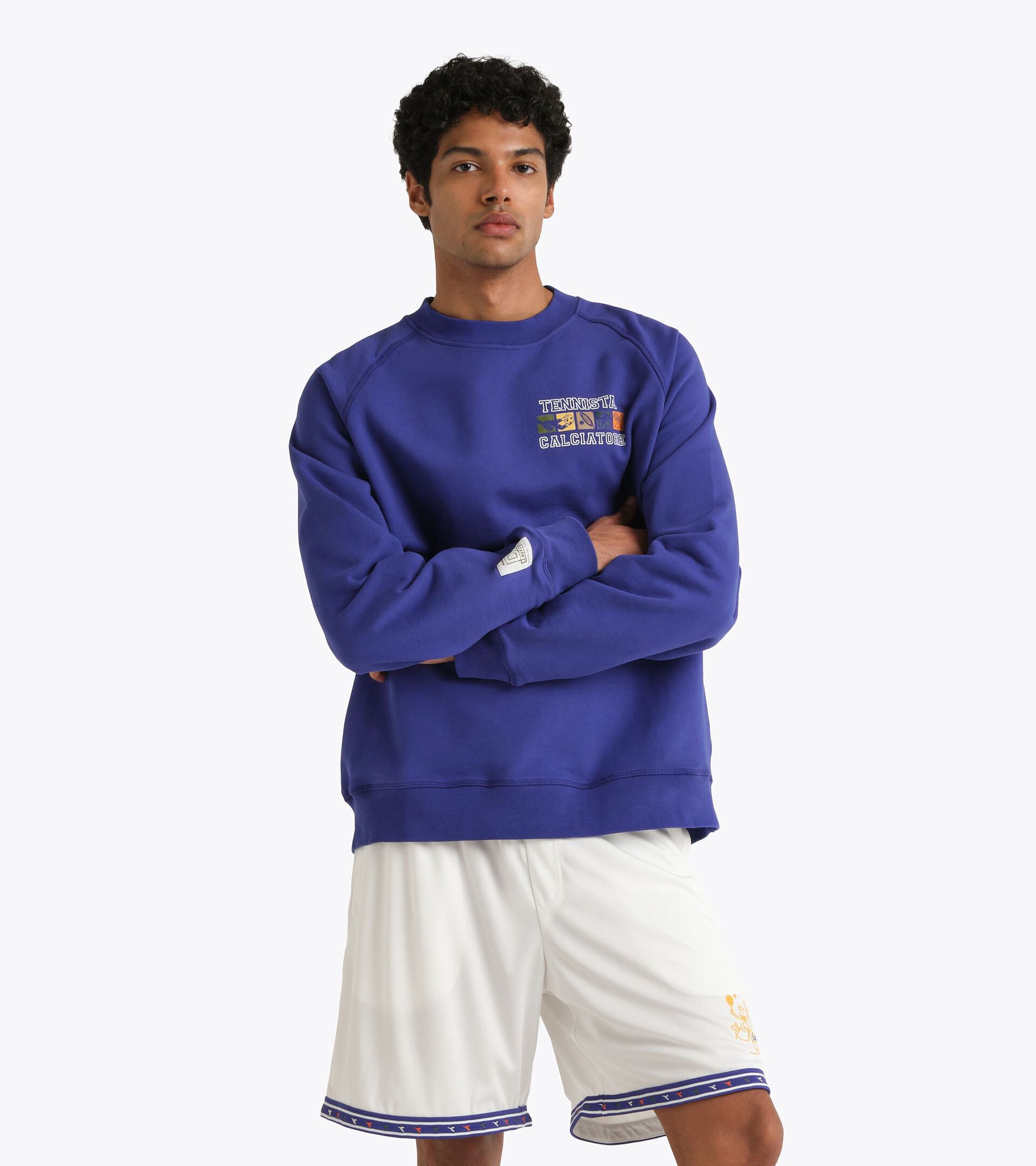 Sudadera de cuello redondo Legacy - Made in Italy - Para todos los g&eacute;neros
 SWEATSHIRT CREW LEGACY MAZARINO - Diadora