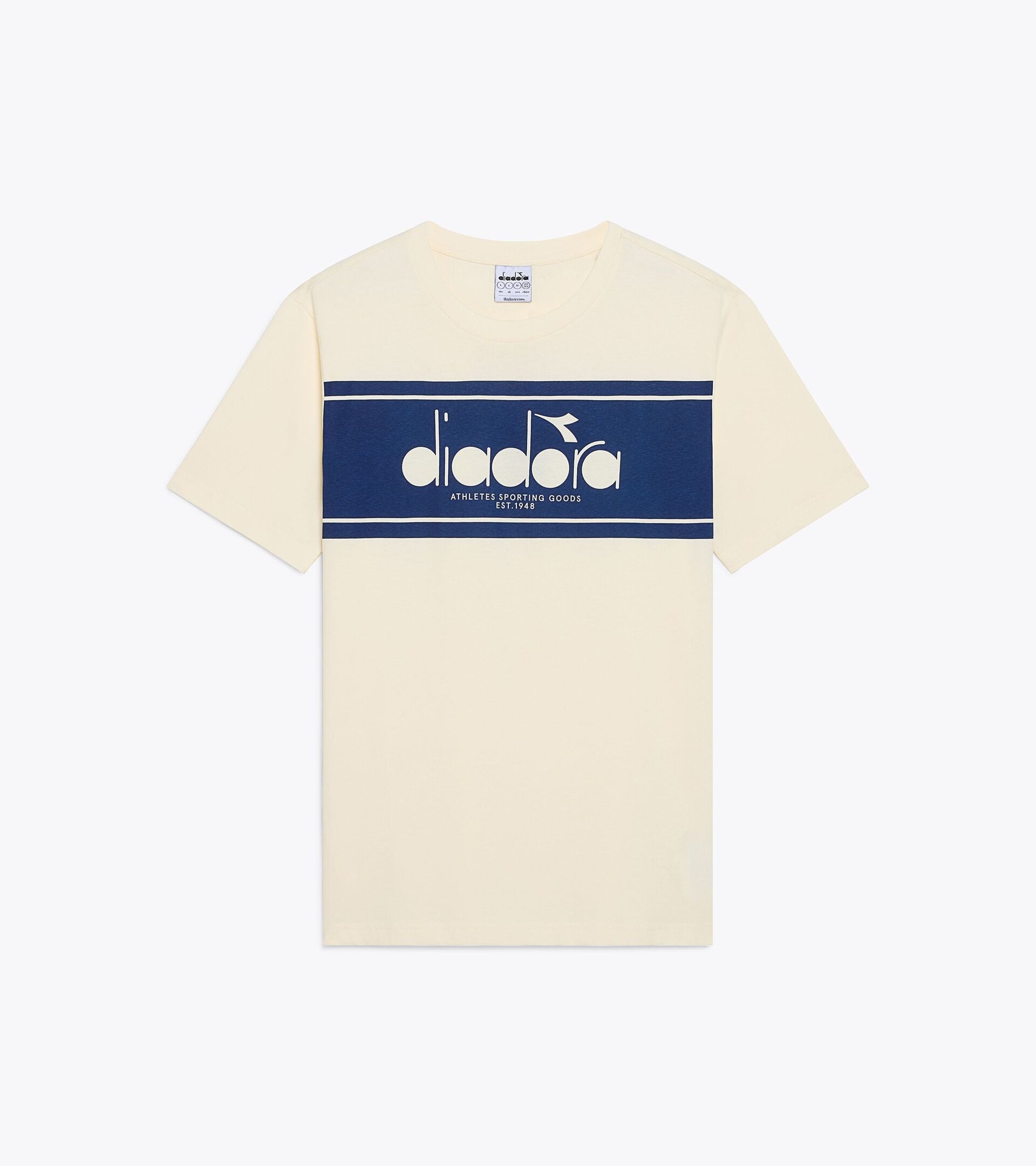 T-Shirt mit kurzen &Auml;rmeln - Regular Fit - Herren LOGO SPECTRA SS T-SHIRT WISPERN WEISS - Diadora