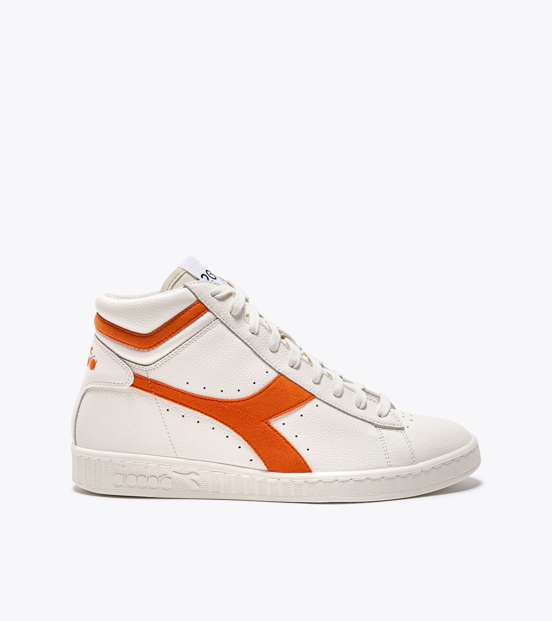 2030 sports shoes - All-Gender GAME L HIGH 2030 SUPER WHITE /GOLDEN POPPY - Diadora
