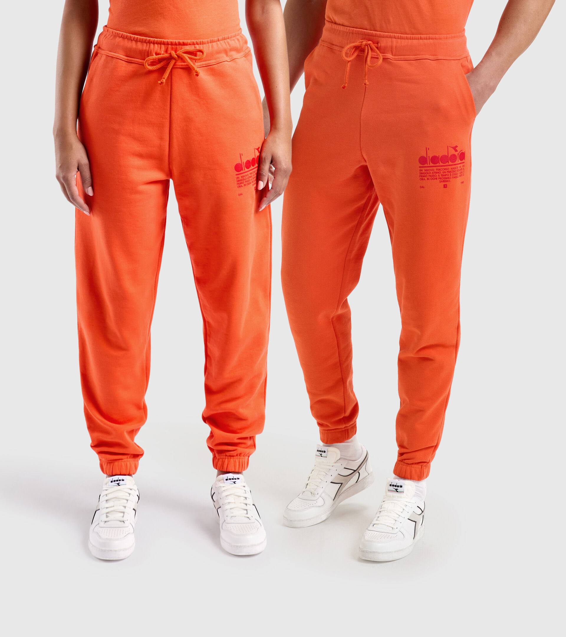 Joggers de algodón - Unisex PANT MANIFESTO NARANJA BERMELLON - Diadora